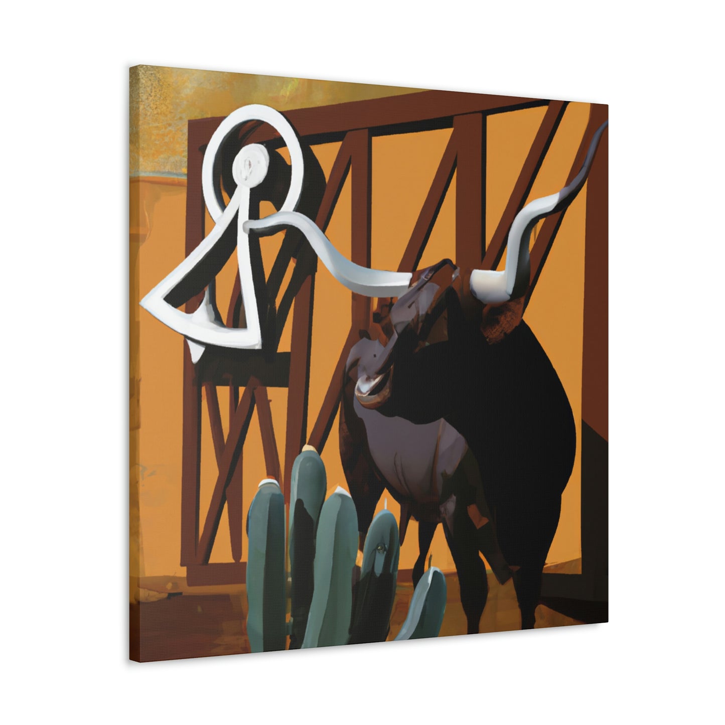 Lone Star Longhorns - Canvas