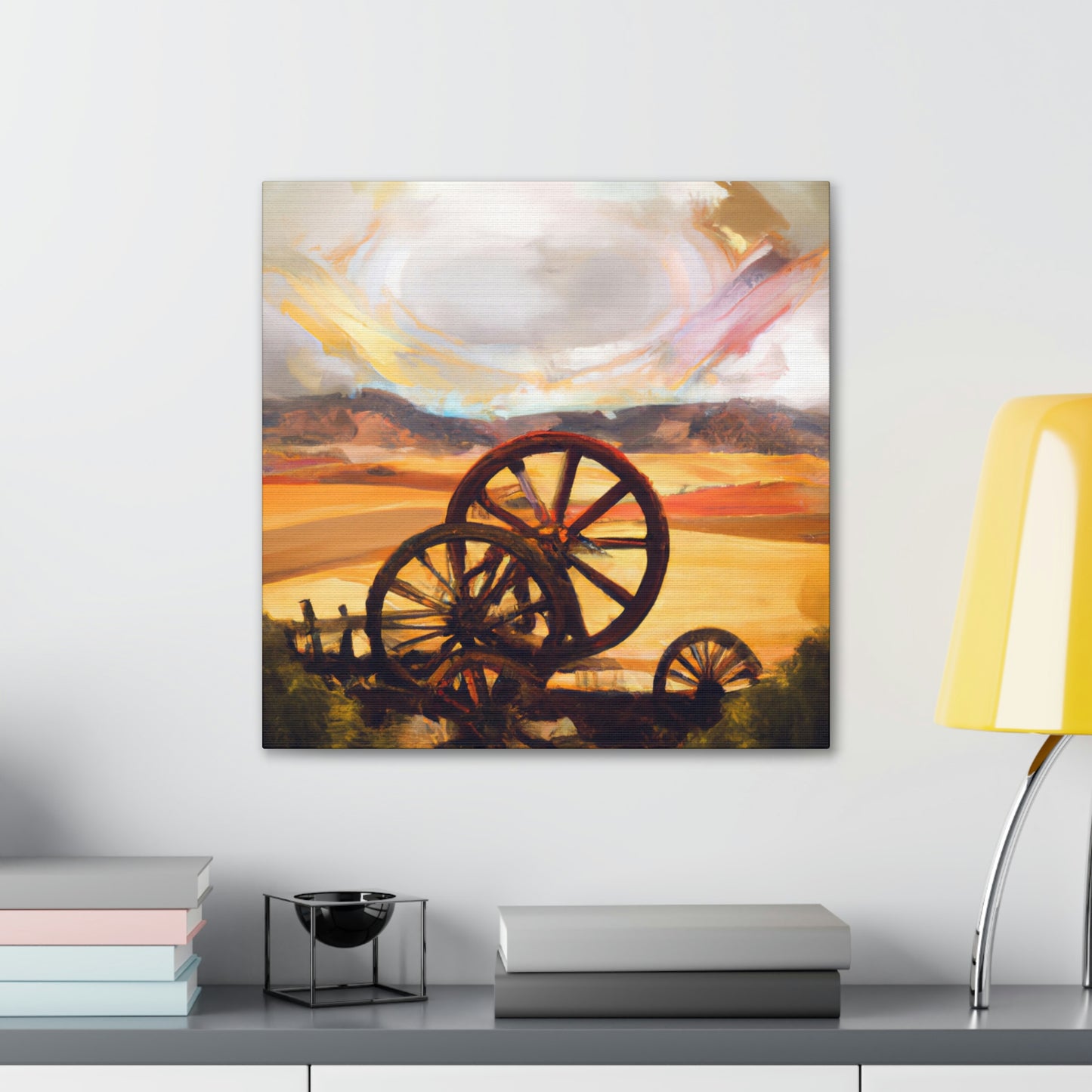 Wheeling Through History - Canvas