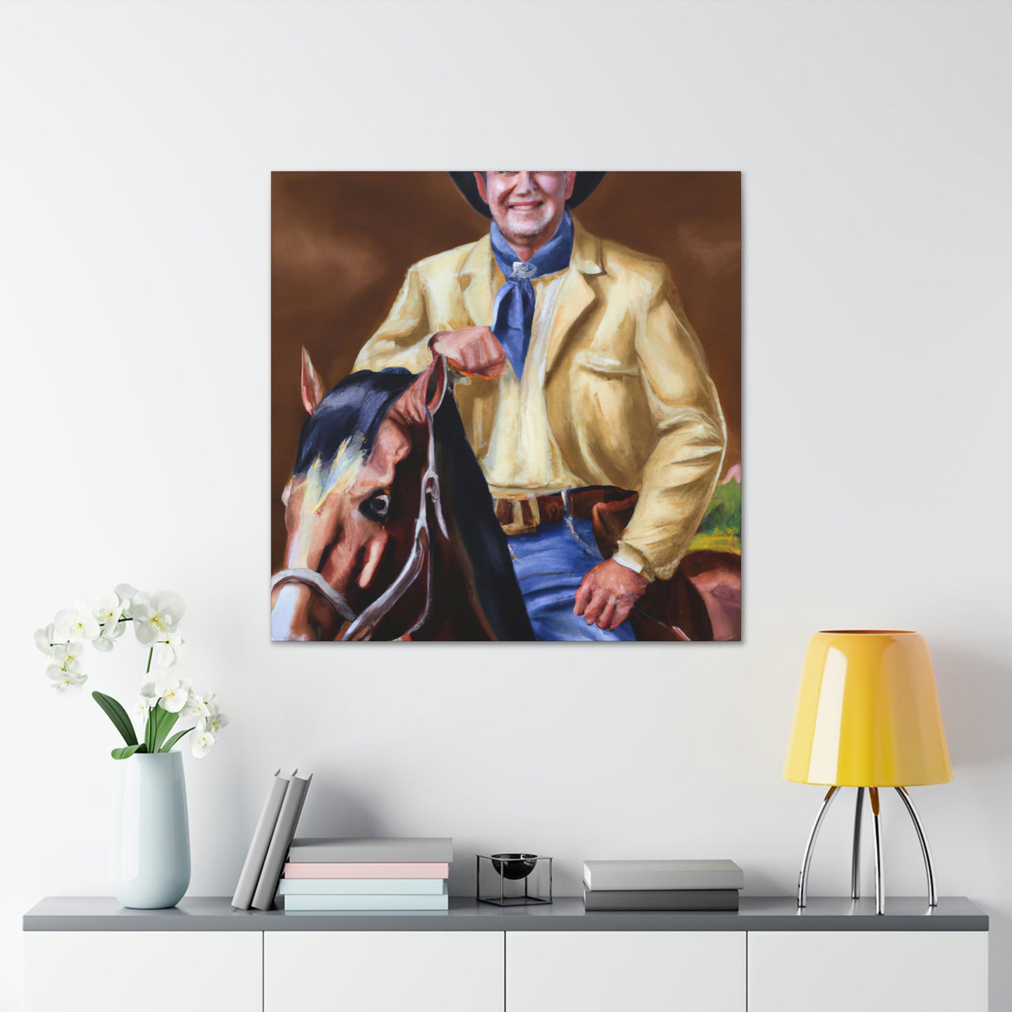 "Ranch Hand's Elegance" - Canvas