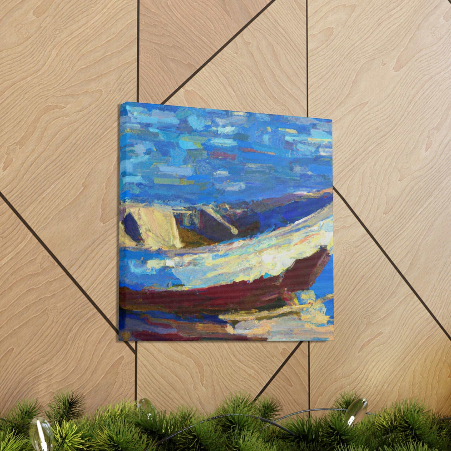 Sailboat on Turquoise - Canvas