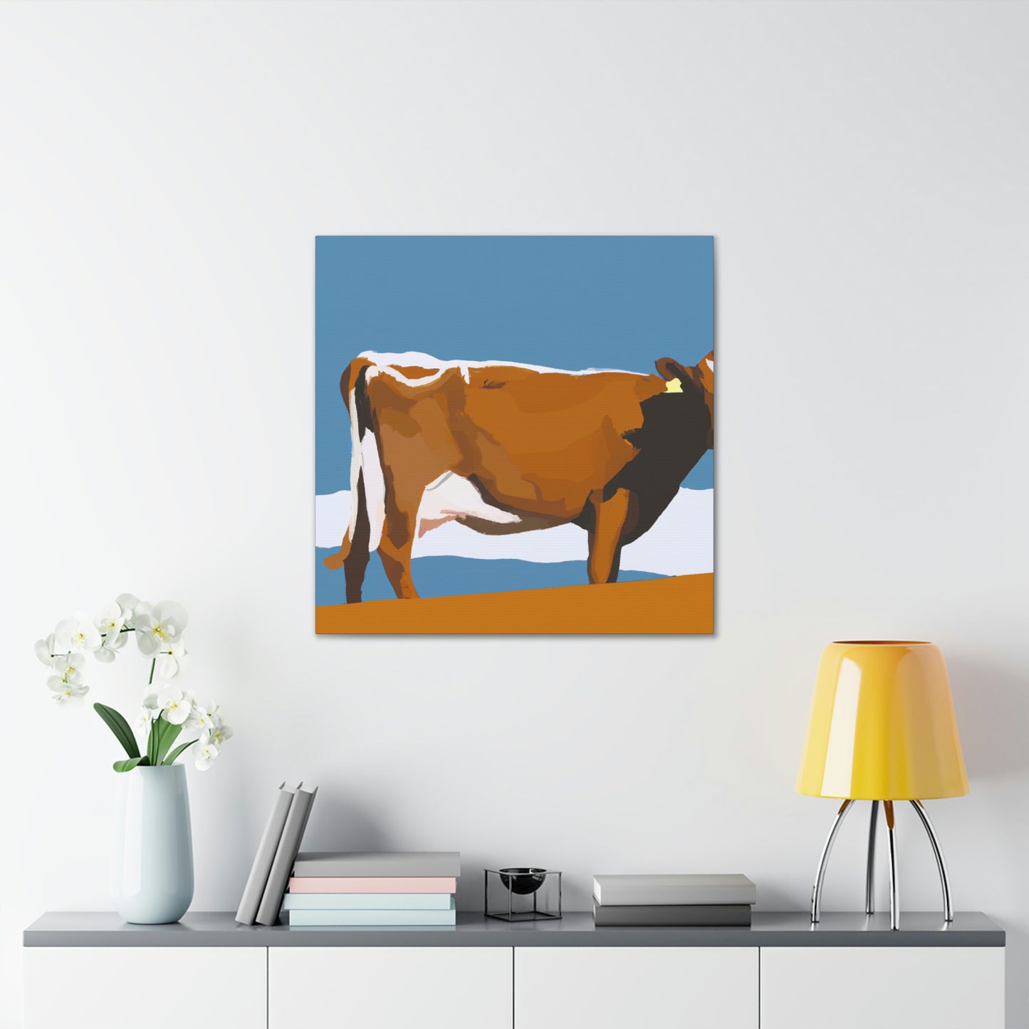 "Jersey Cow Contemplation" - Canvas