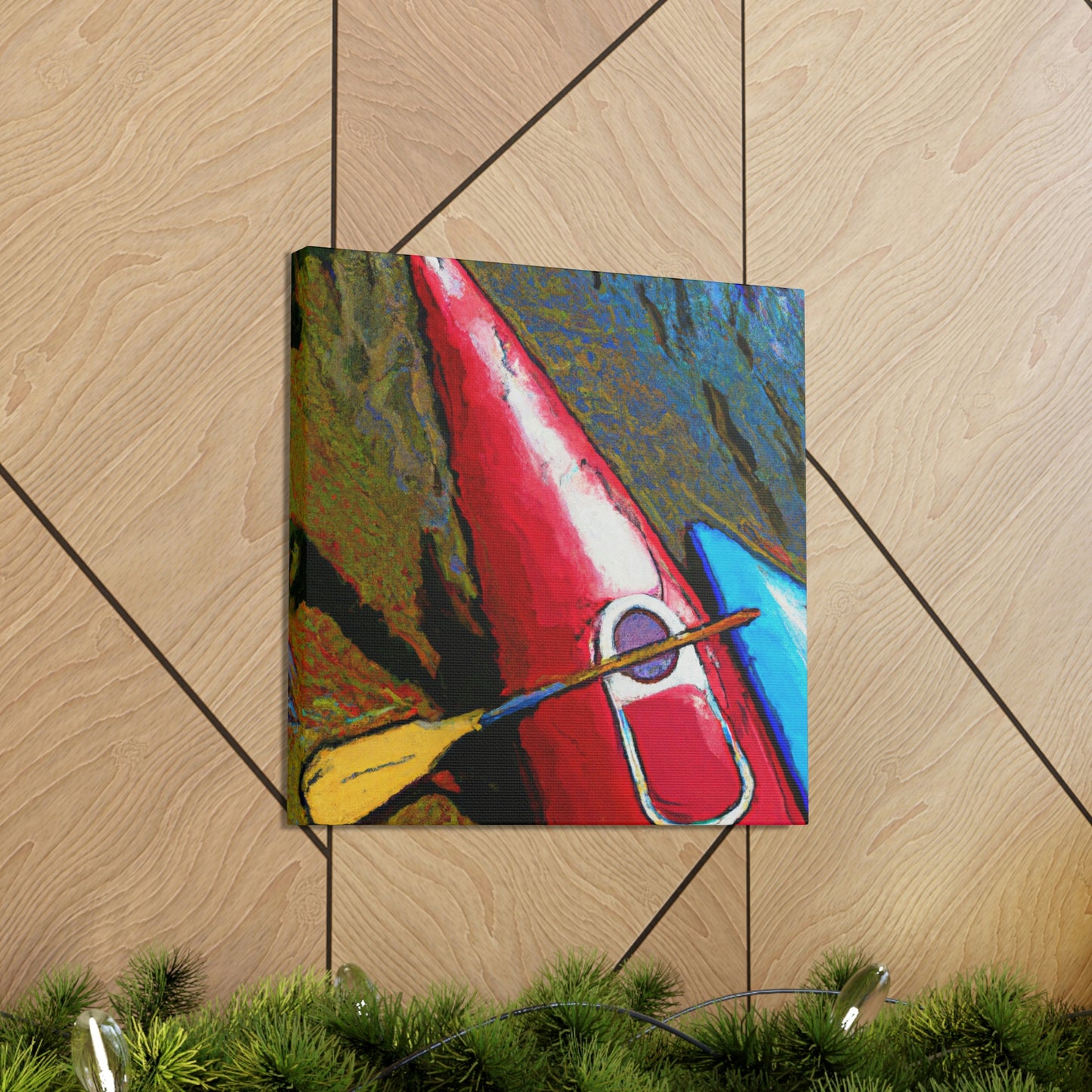 Kayak in Deco Style - Canvas