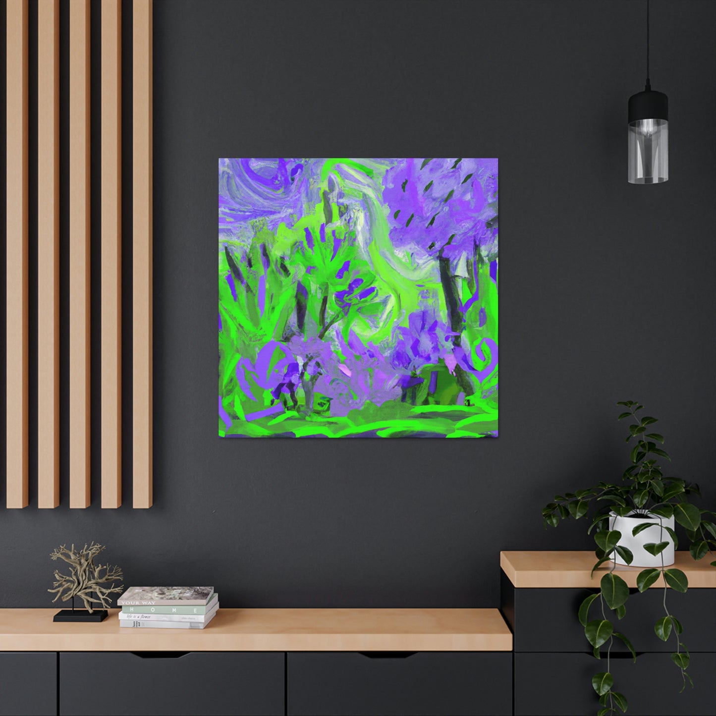 Lilac Expression Abstraction - Canvas