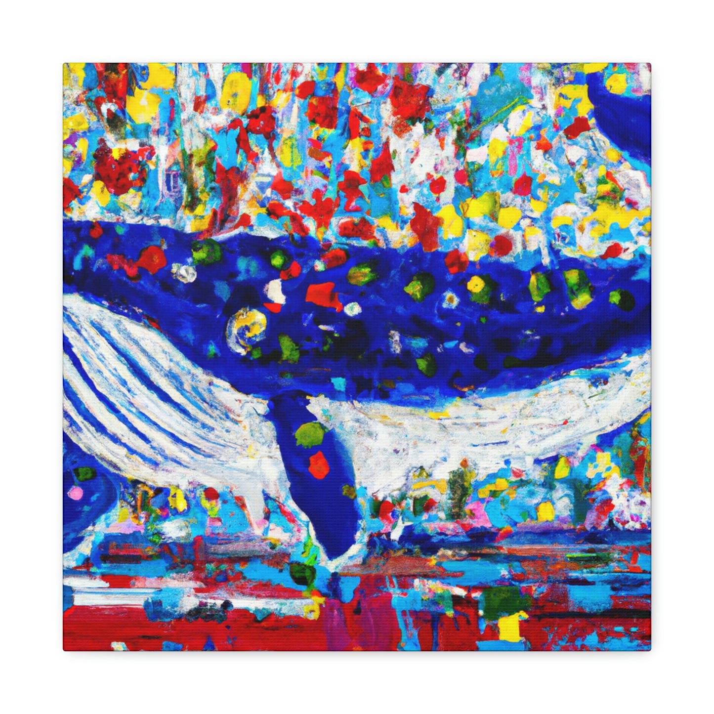 Whale in Motion﻿ - Canvas