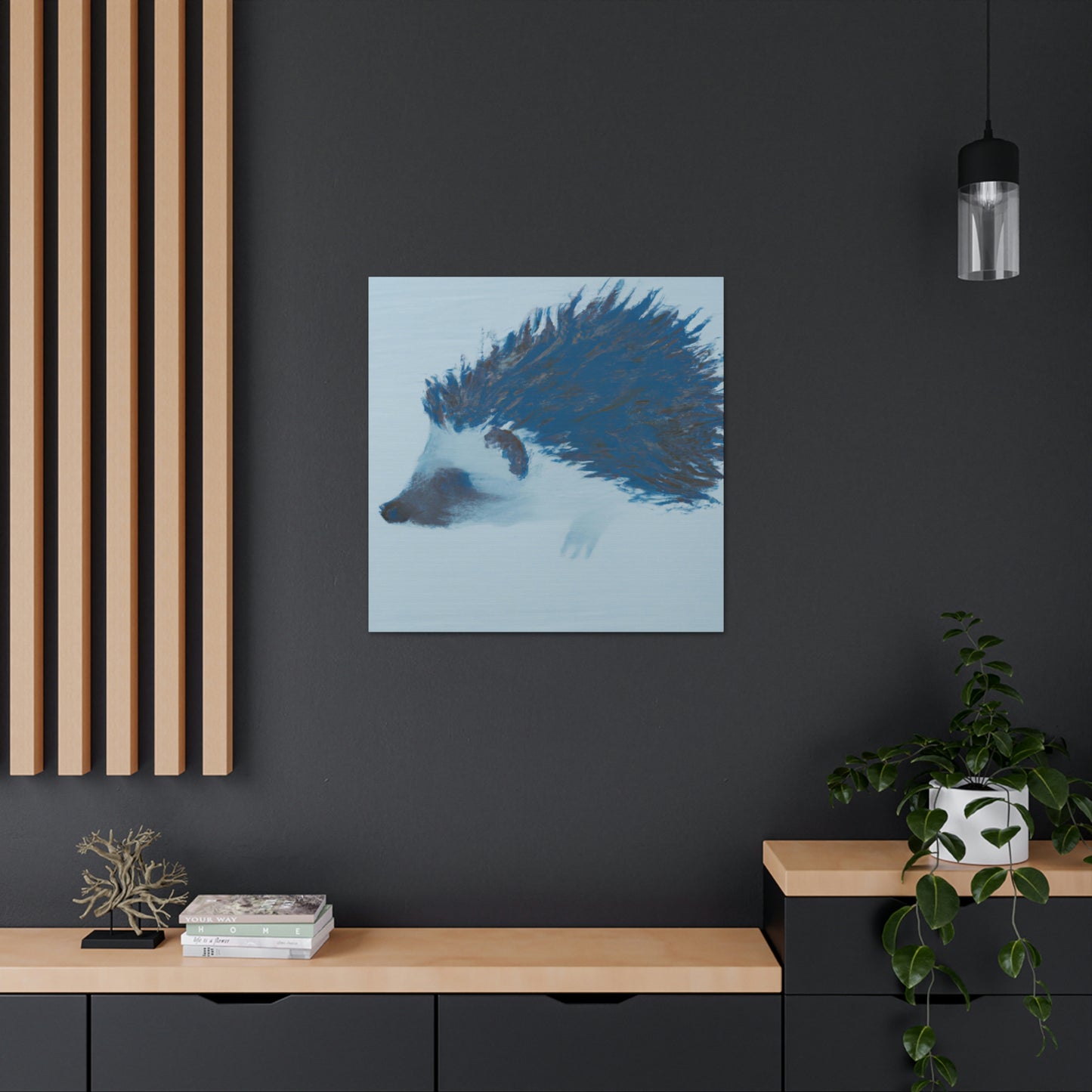 "Hedgehog in Minimalism" - Canvas