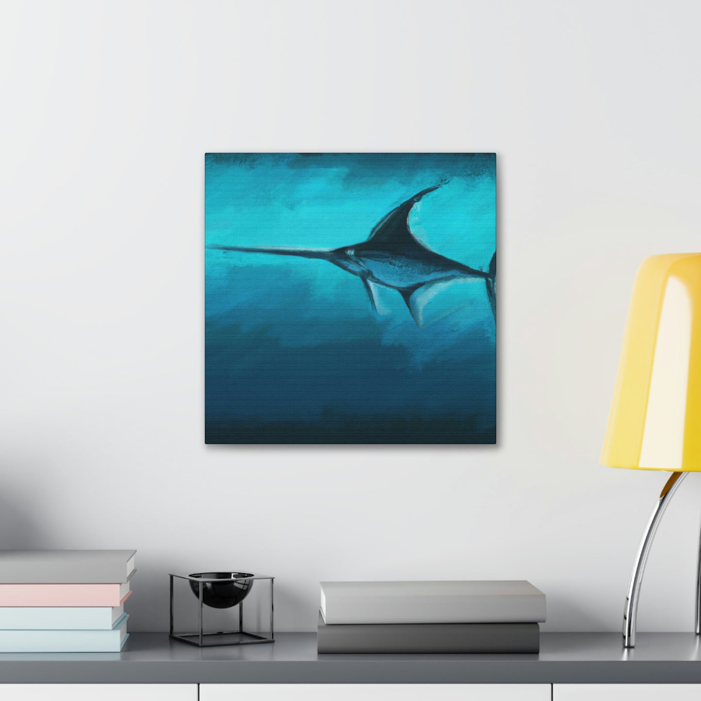 "Swordfish in Moonlight" - Canvas