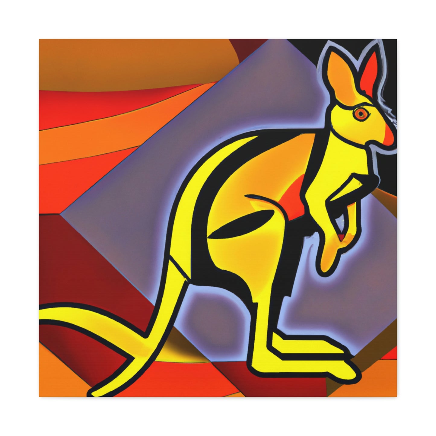 "Wallaby's Roaring Dance" - Canvas