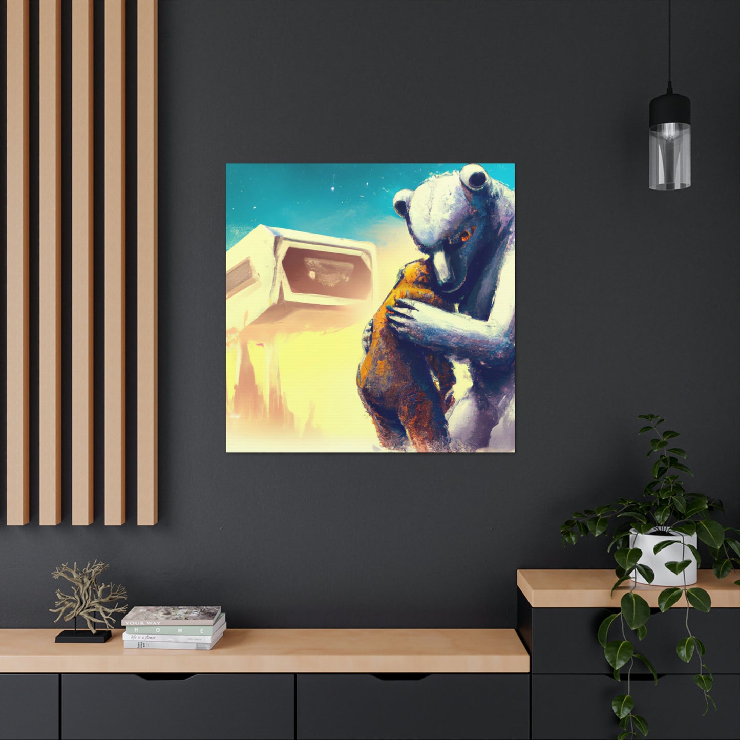 Love's Embrace Bear - Canvas