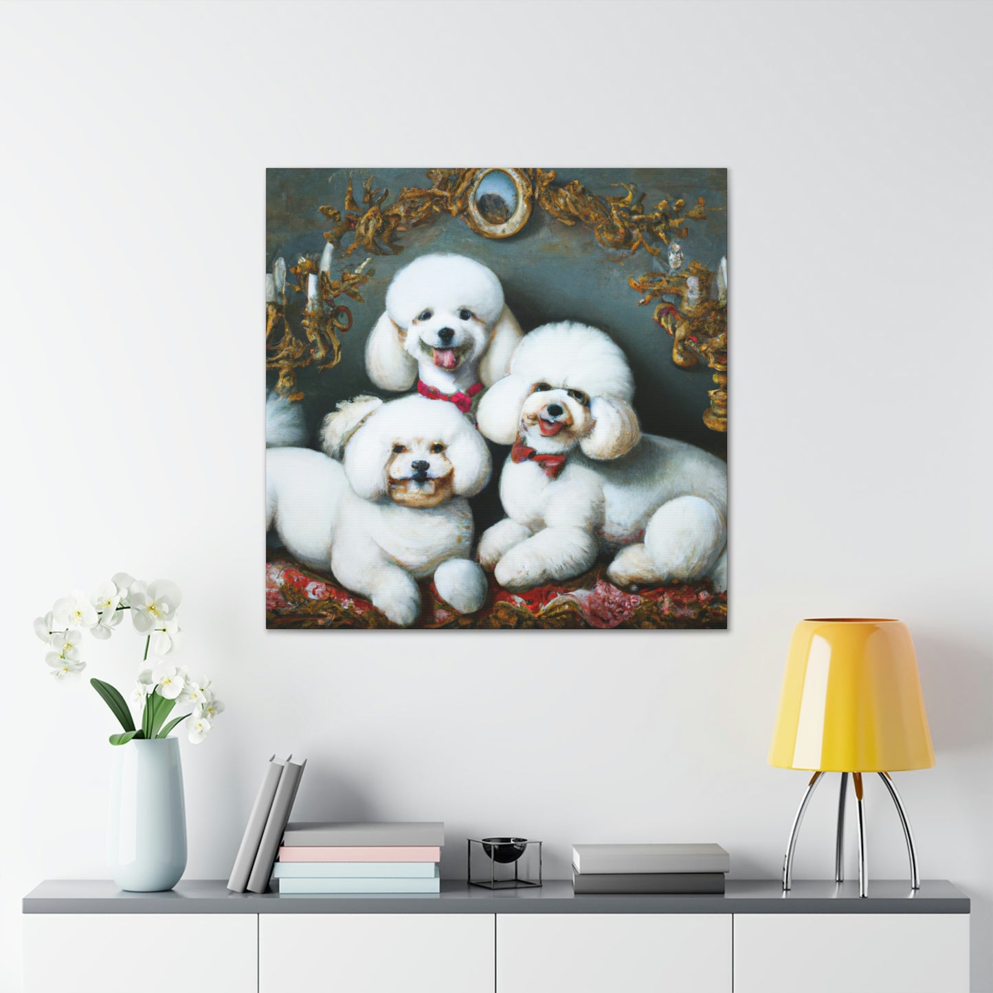 "Bichon Frise Palette" - Canvas