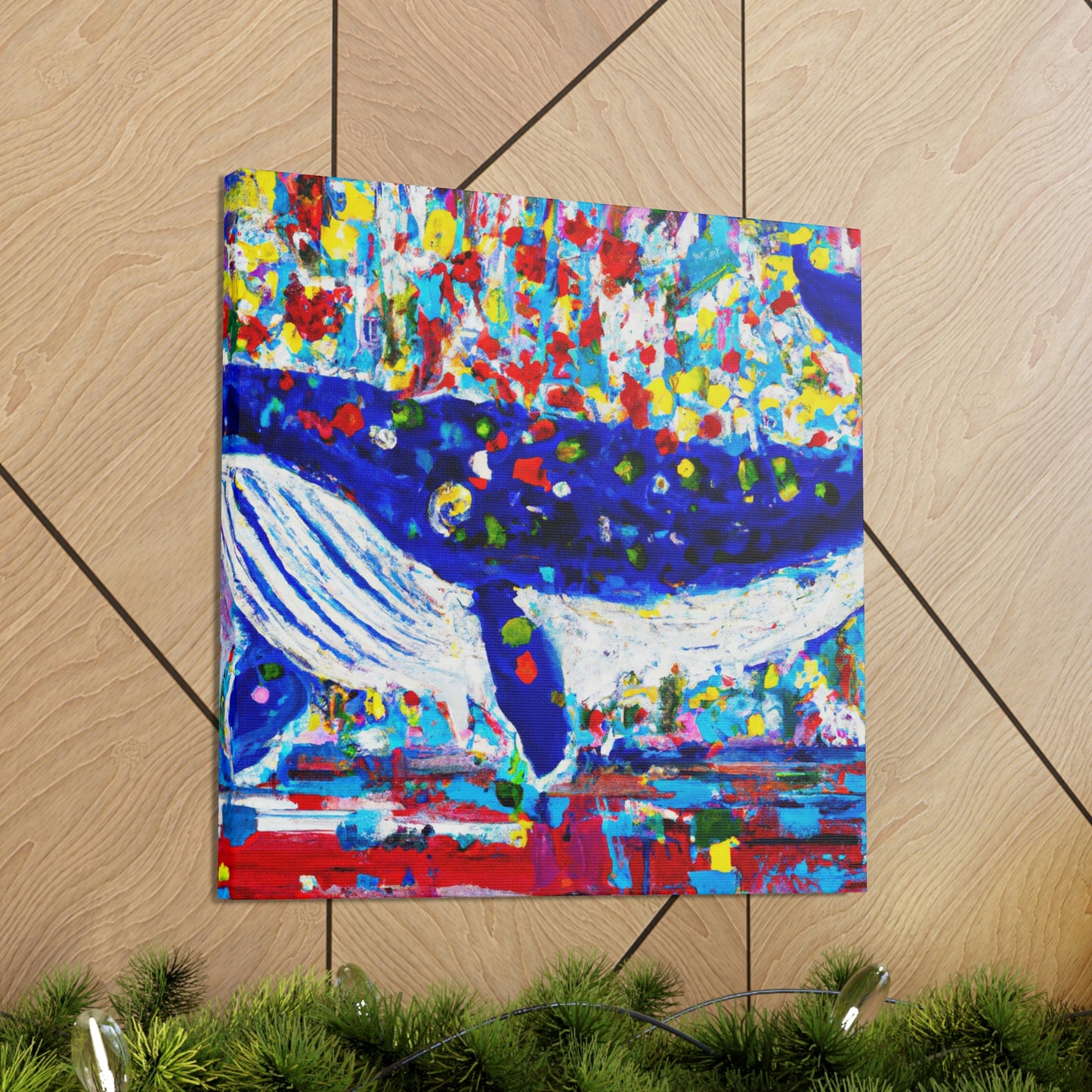 Whale in Motion﻿ - Canvas