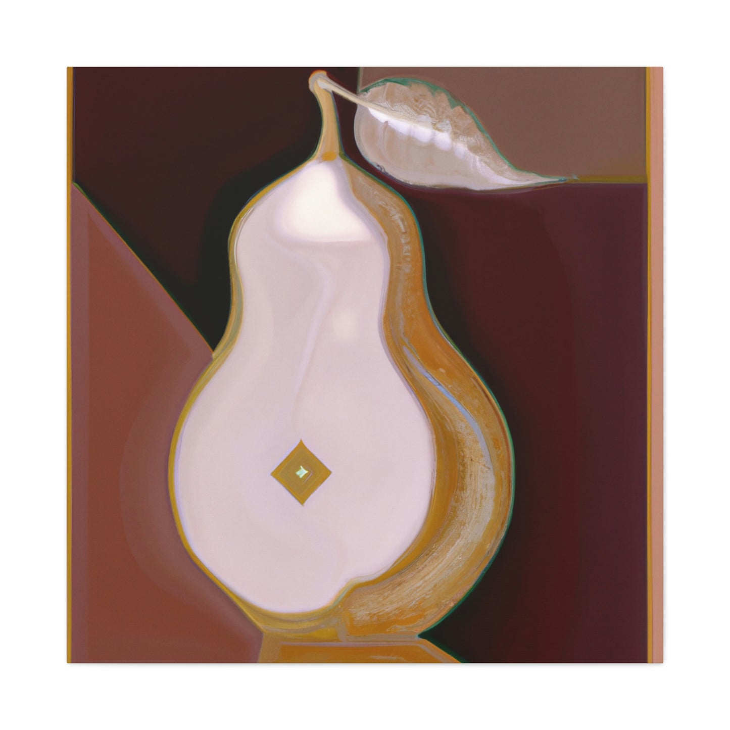 "Pear in Art Deco". - Canvas