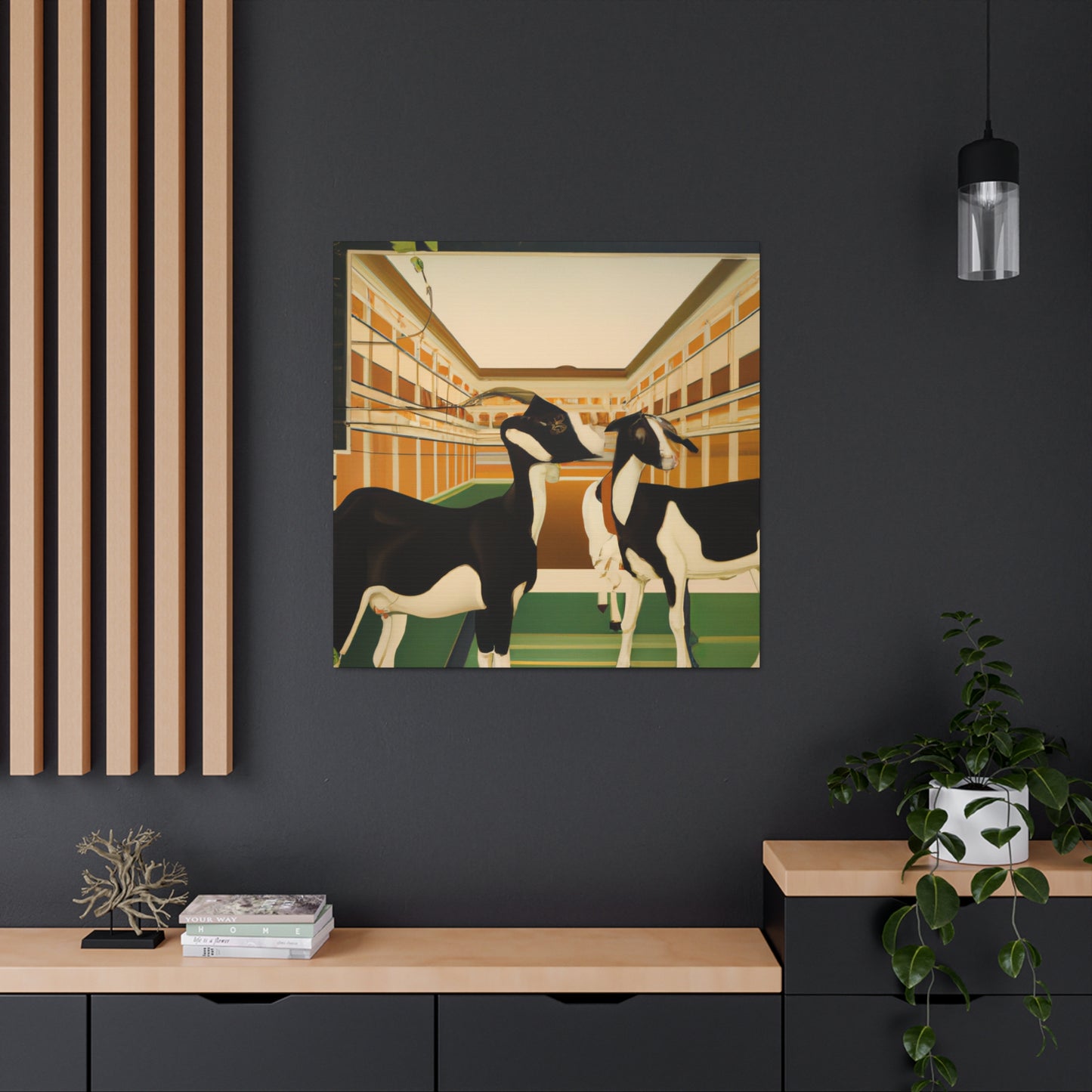 "Goat's Jazz Dance" - Canvas