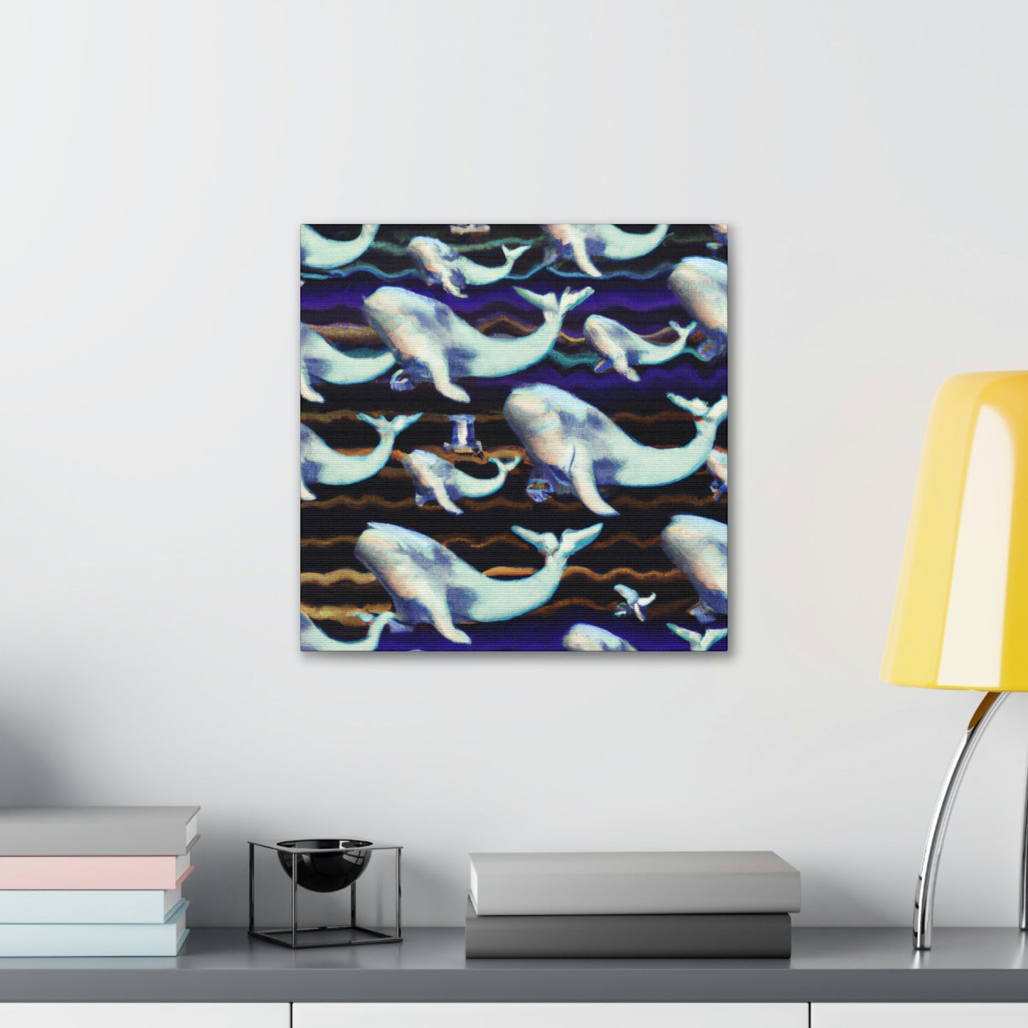 "Whale in the Rapids" - Canvas