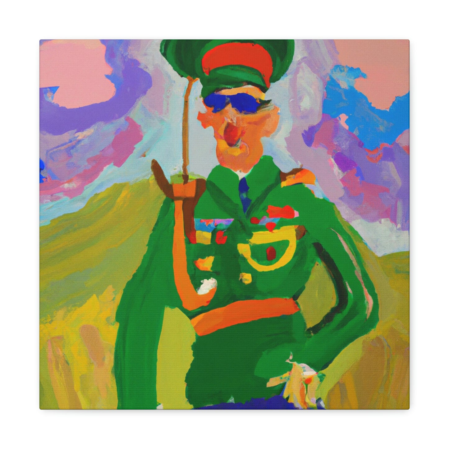 "Artilleryman in Fauvism" - Canvas