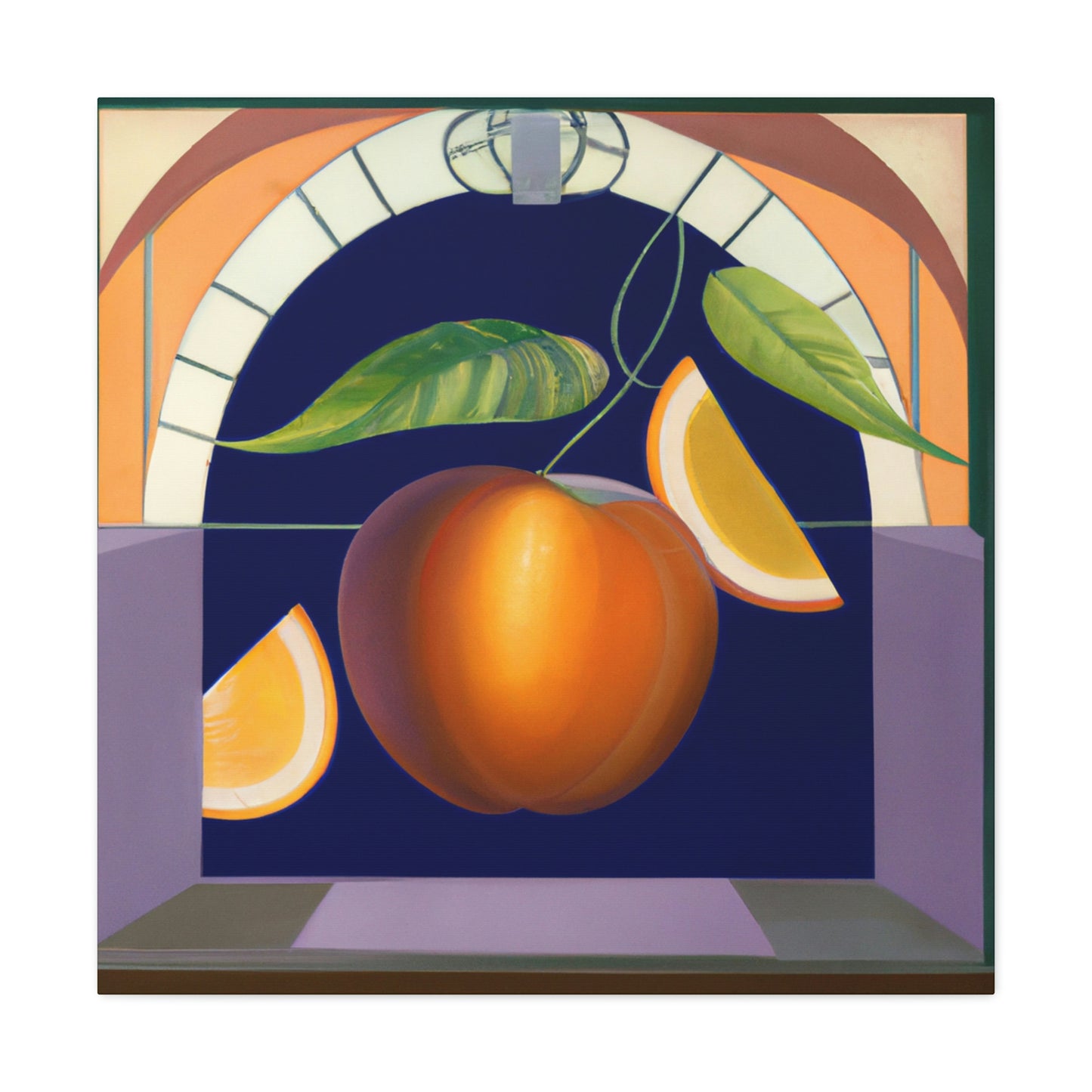 "Lush Art Deco Fruit" - Canvas