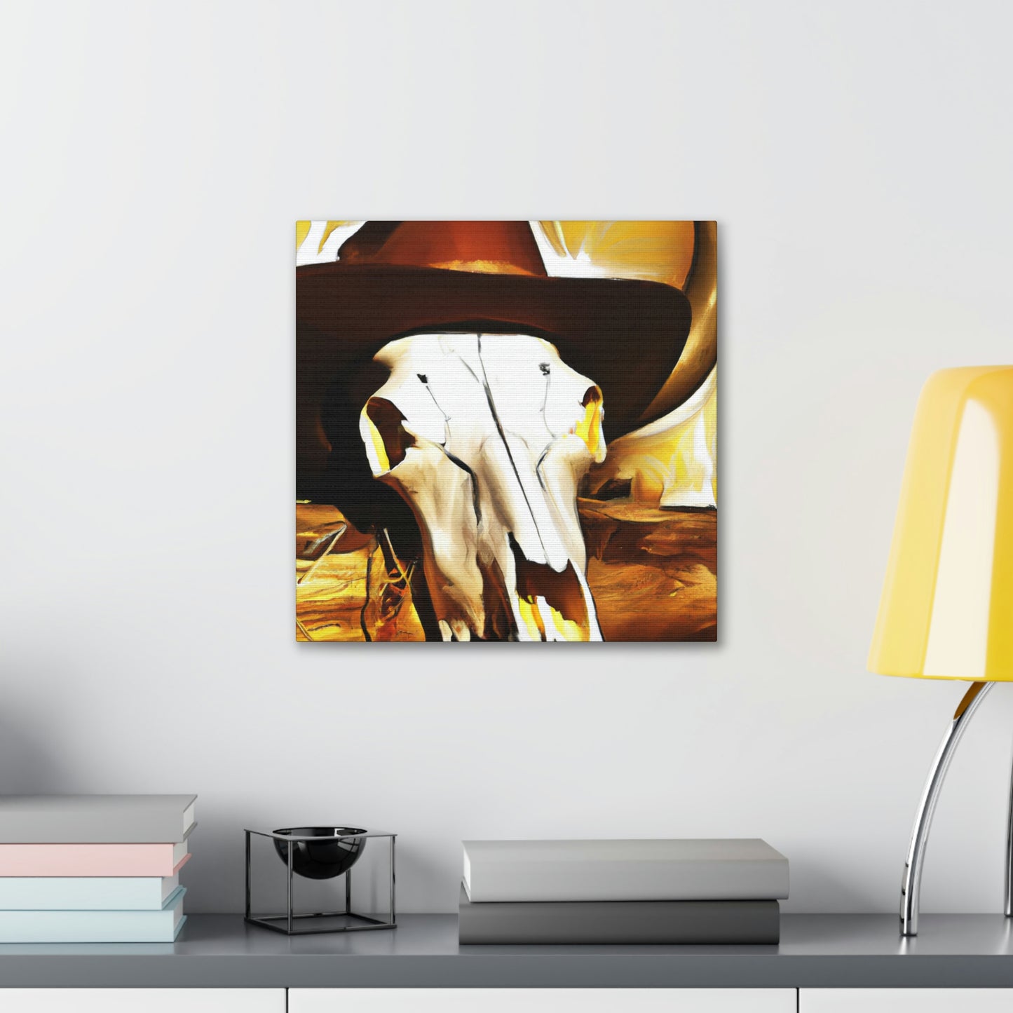 Cow Skull Comedy Set - Canvas