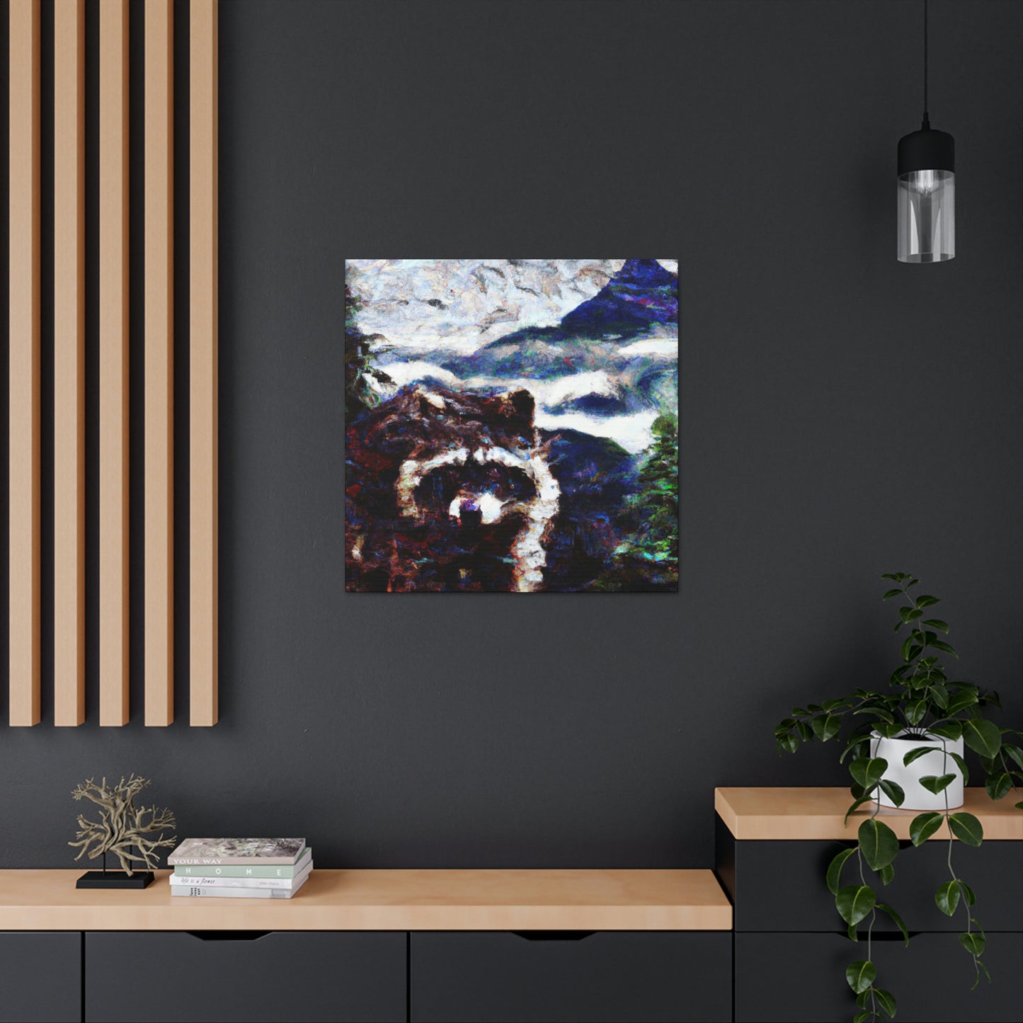 "Raccoon's Night Watch" - Canvas