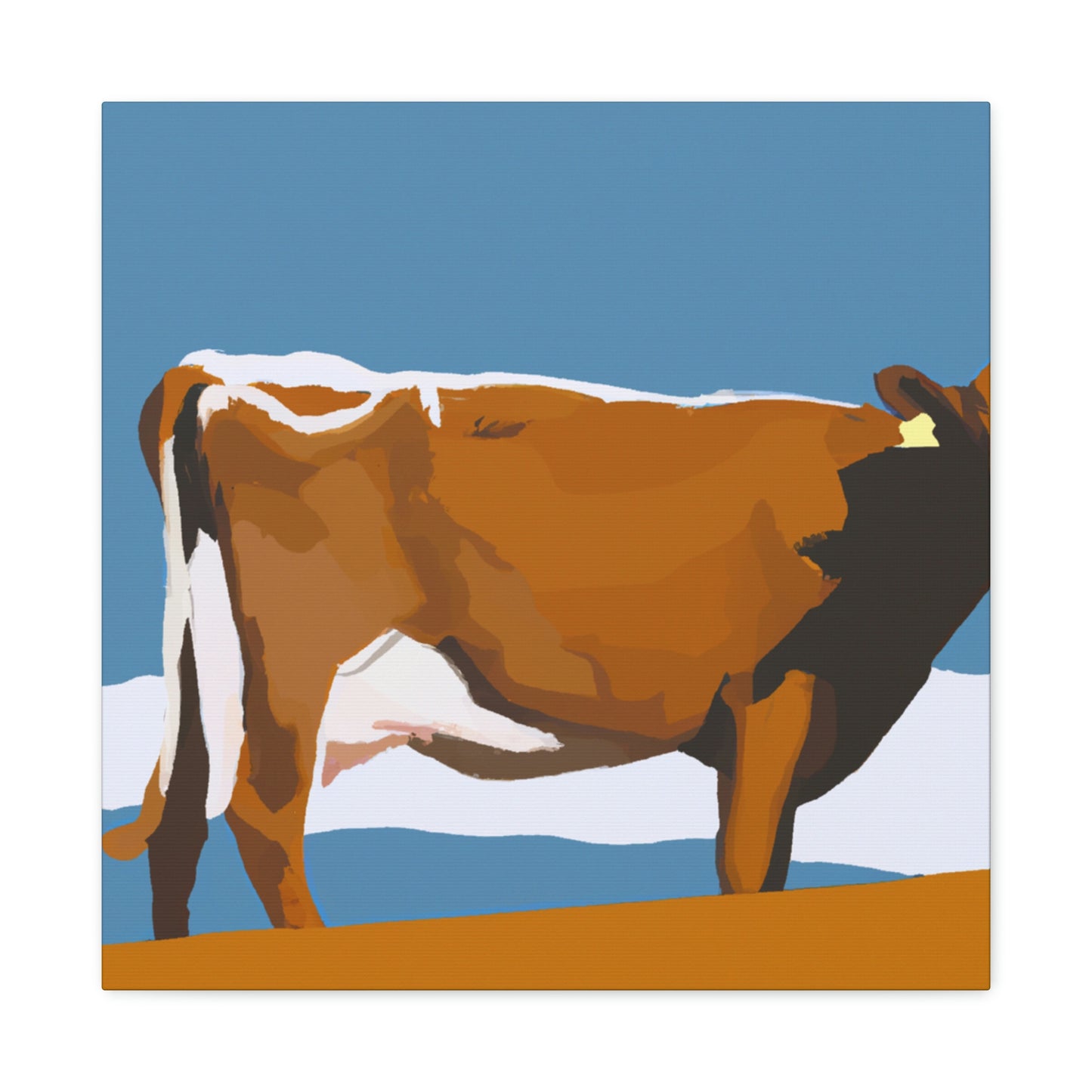 "Jersey Cow Contemplation" - Canvas