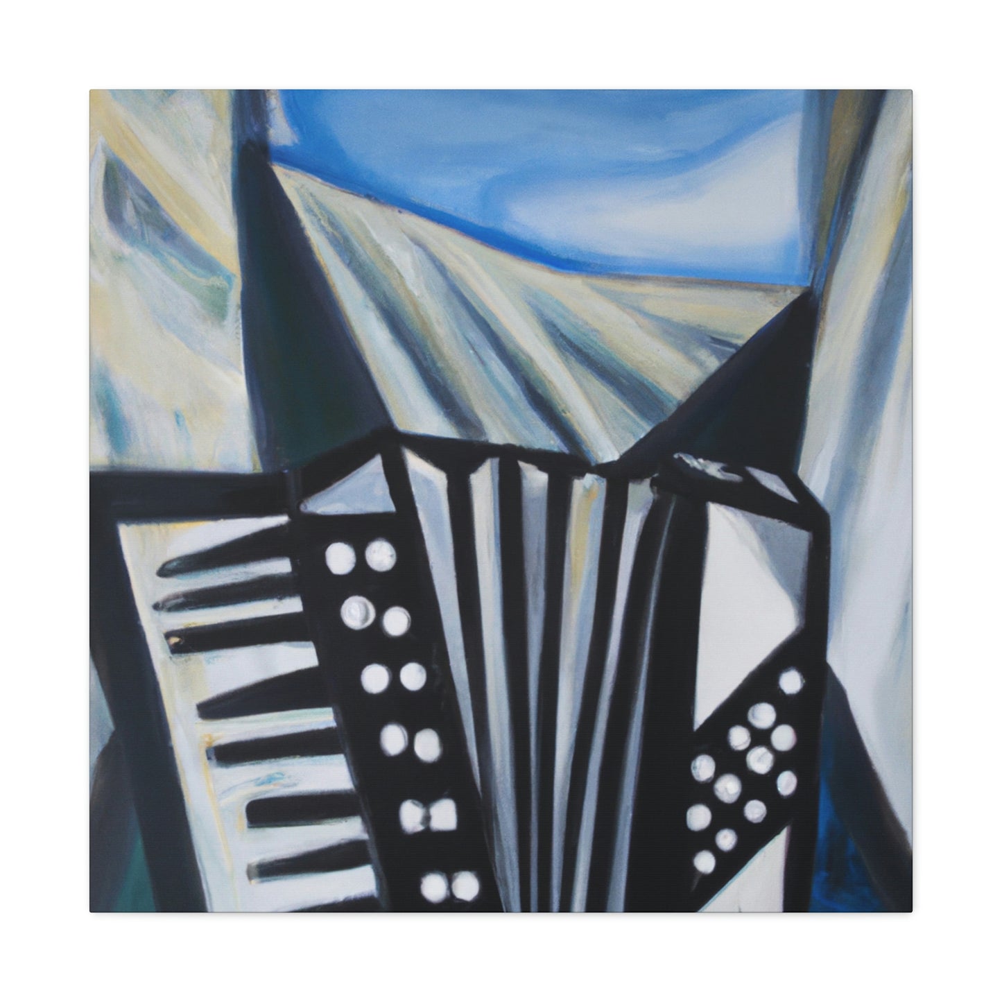 Accordion in Expressionism - Canvas