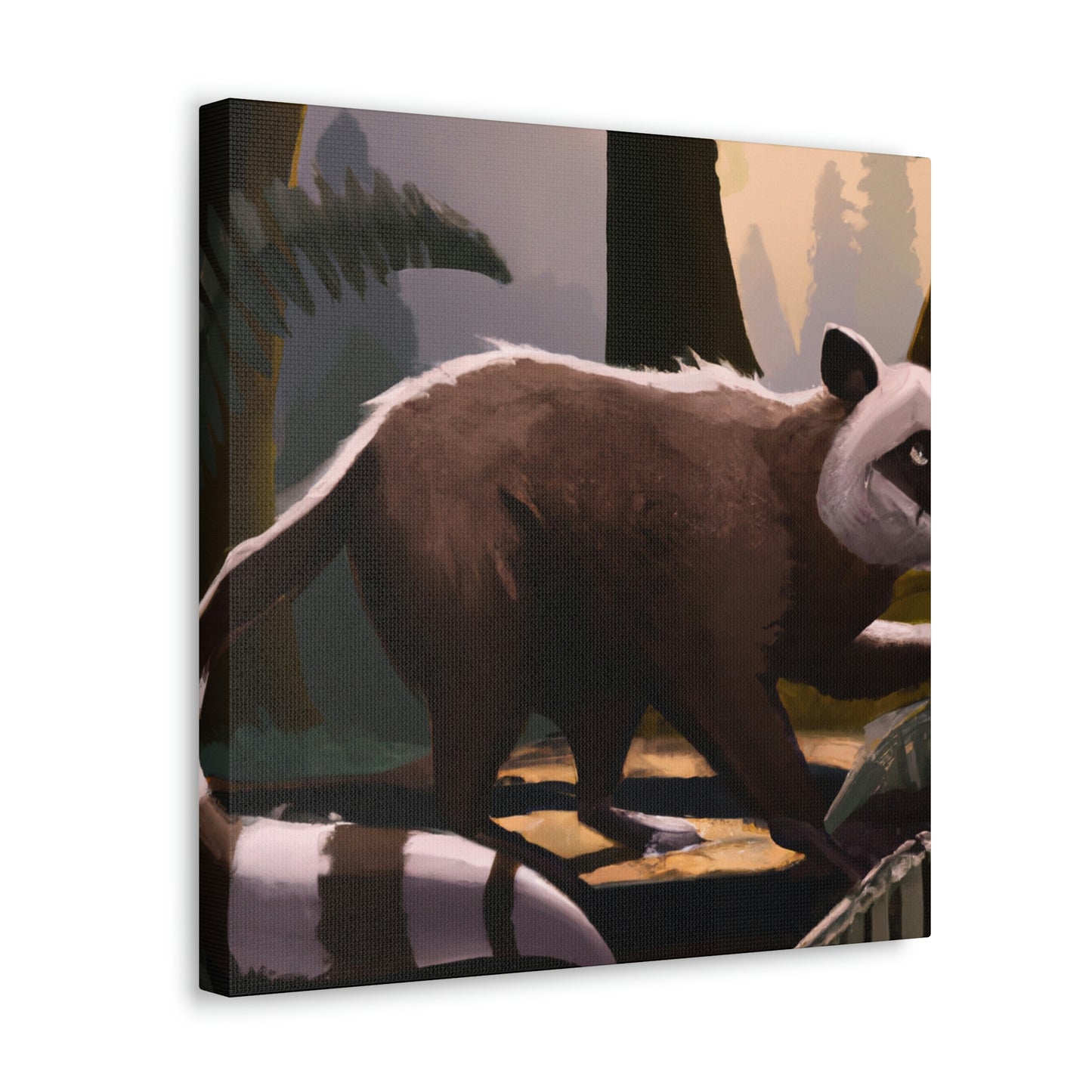 "Opossum in Art Deco" - Canvas