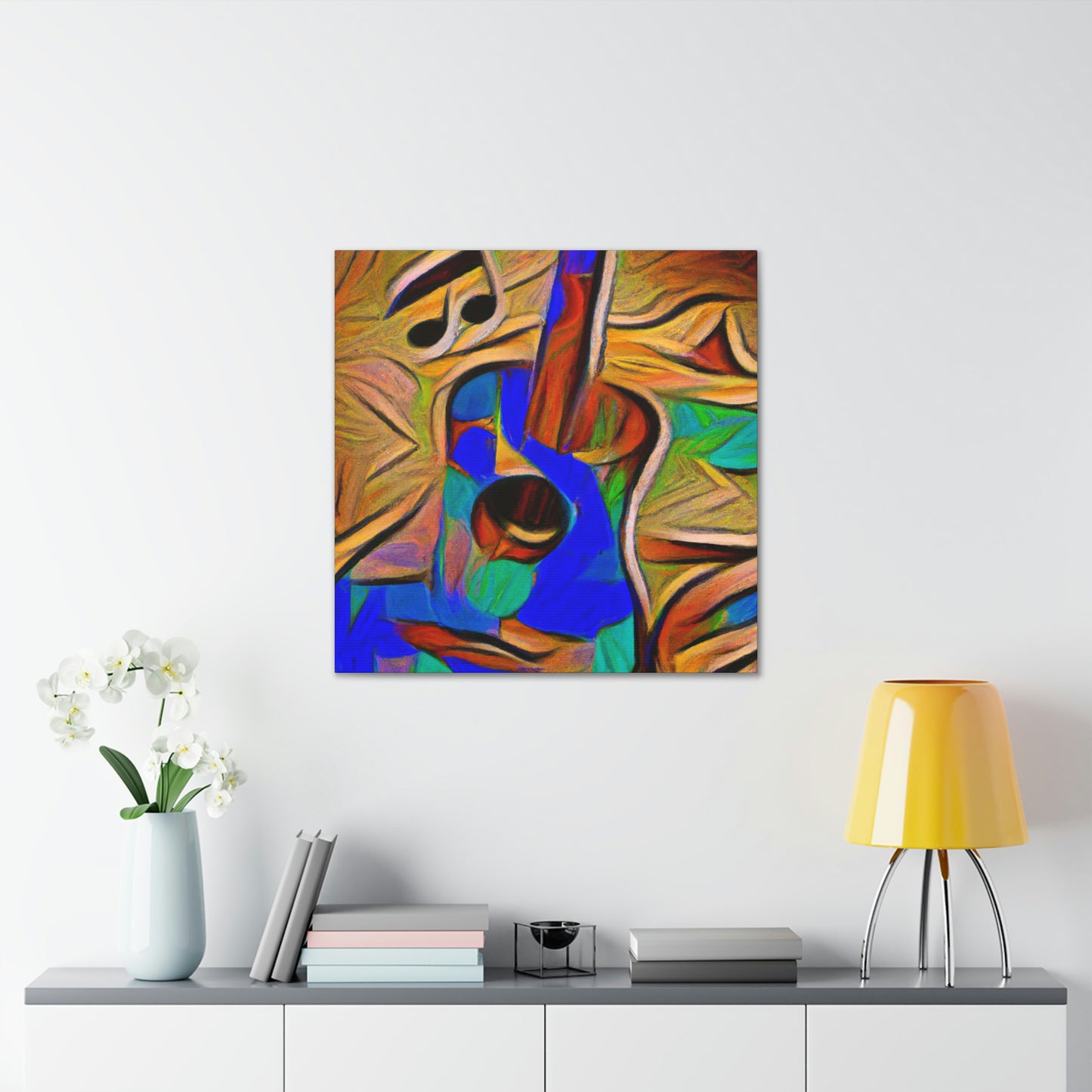 "Acoustic Guitar Resonance" - Canvas