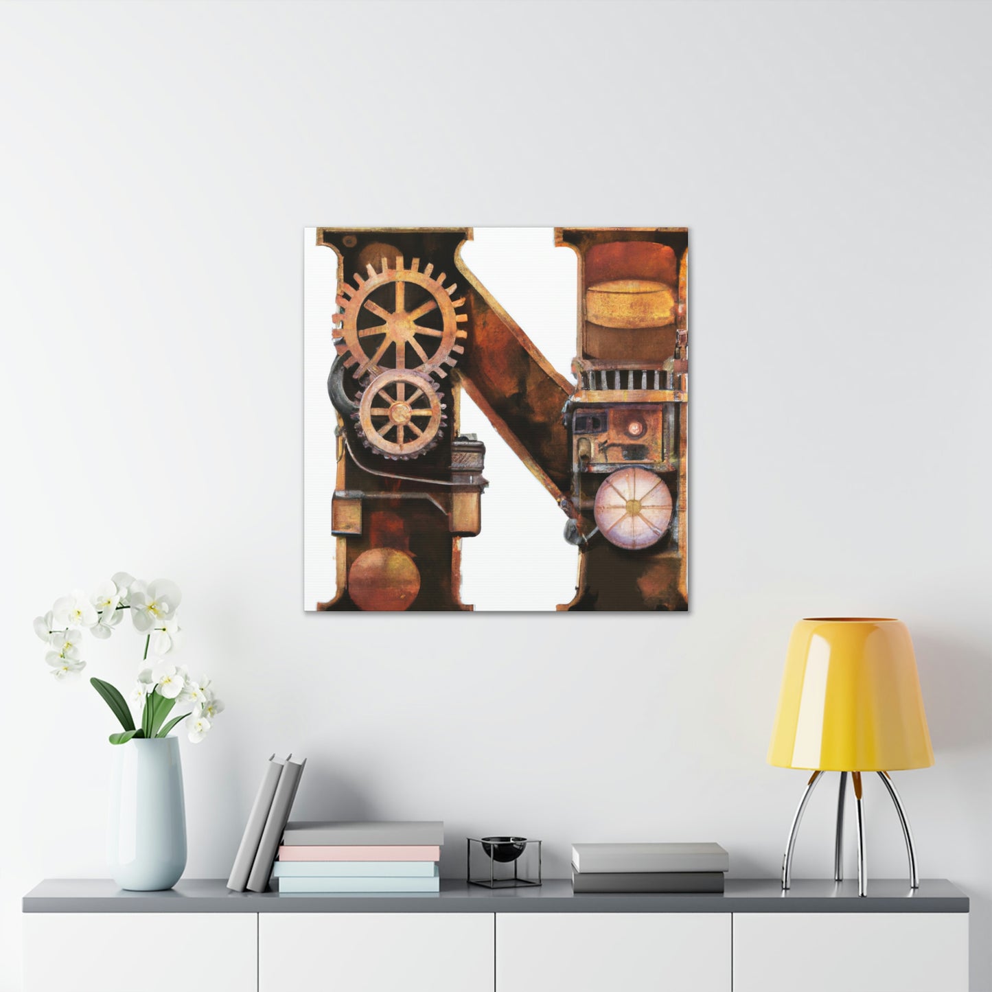 Steampunk Time Machine - Canvas