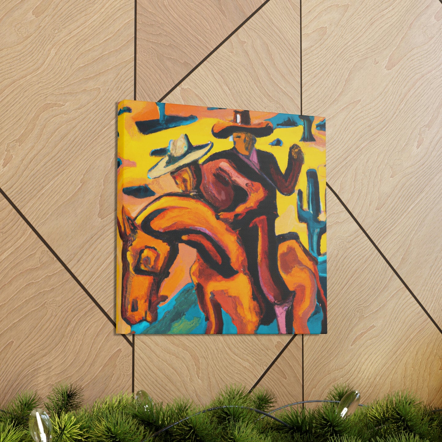 "Saddle in Expressionism" - Canvas