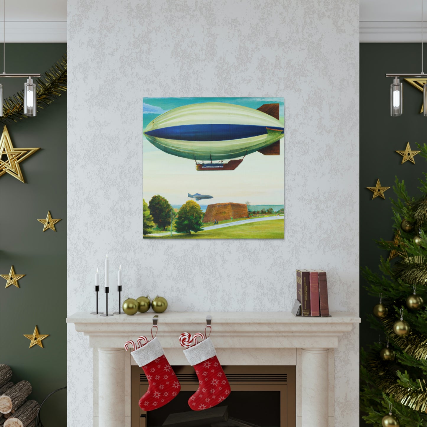 "Blimp in the Sky" - Canvas