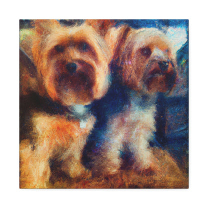 Puppy Love Impressionism - Canvas