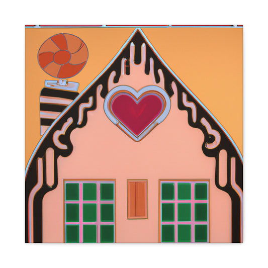 "Gingerbread Deco Dream" - Canvas