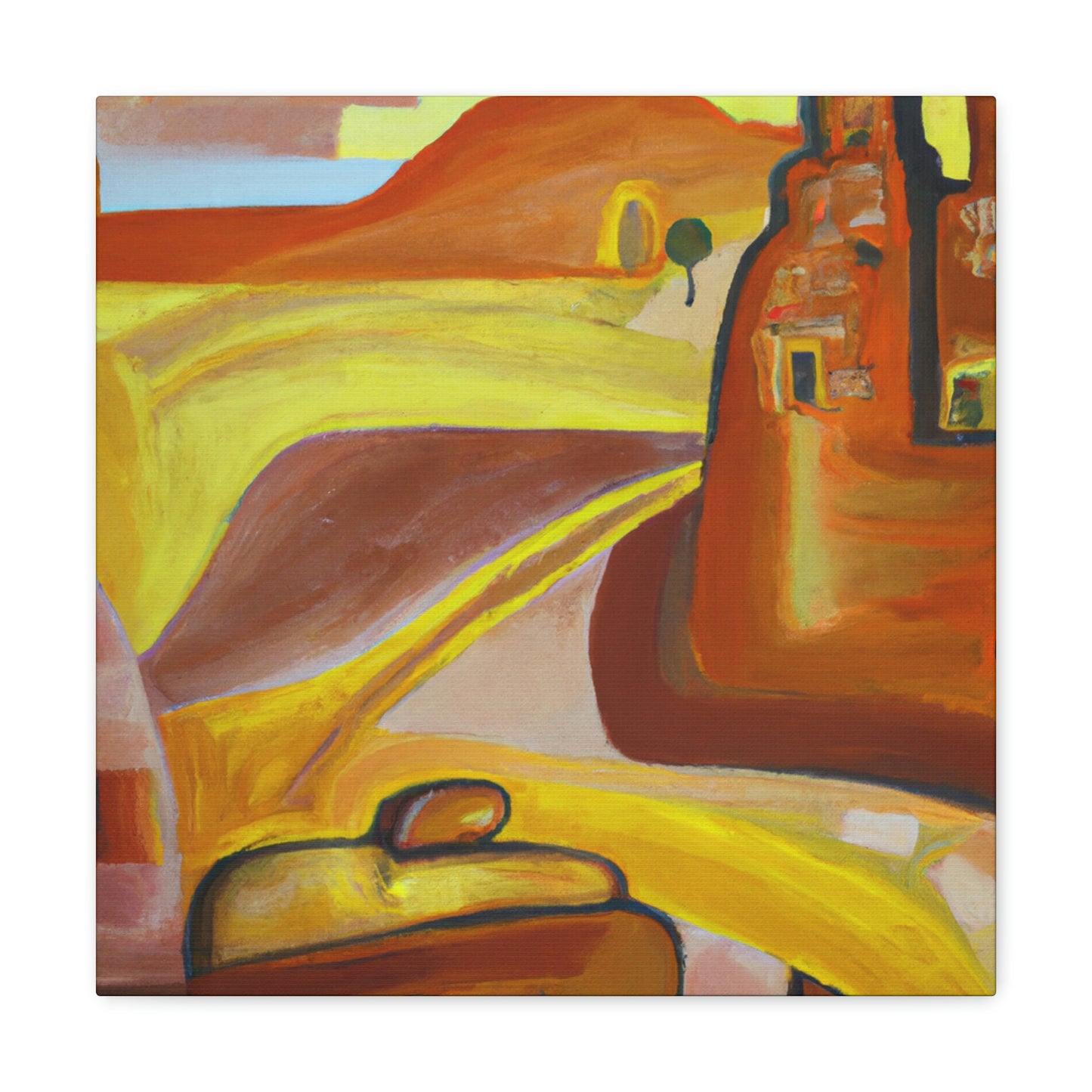 Desert in Expressionism - Canvas