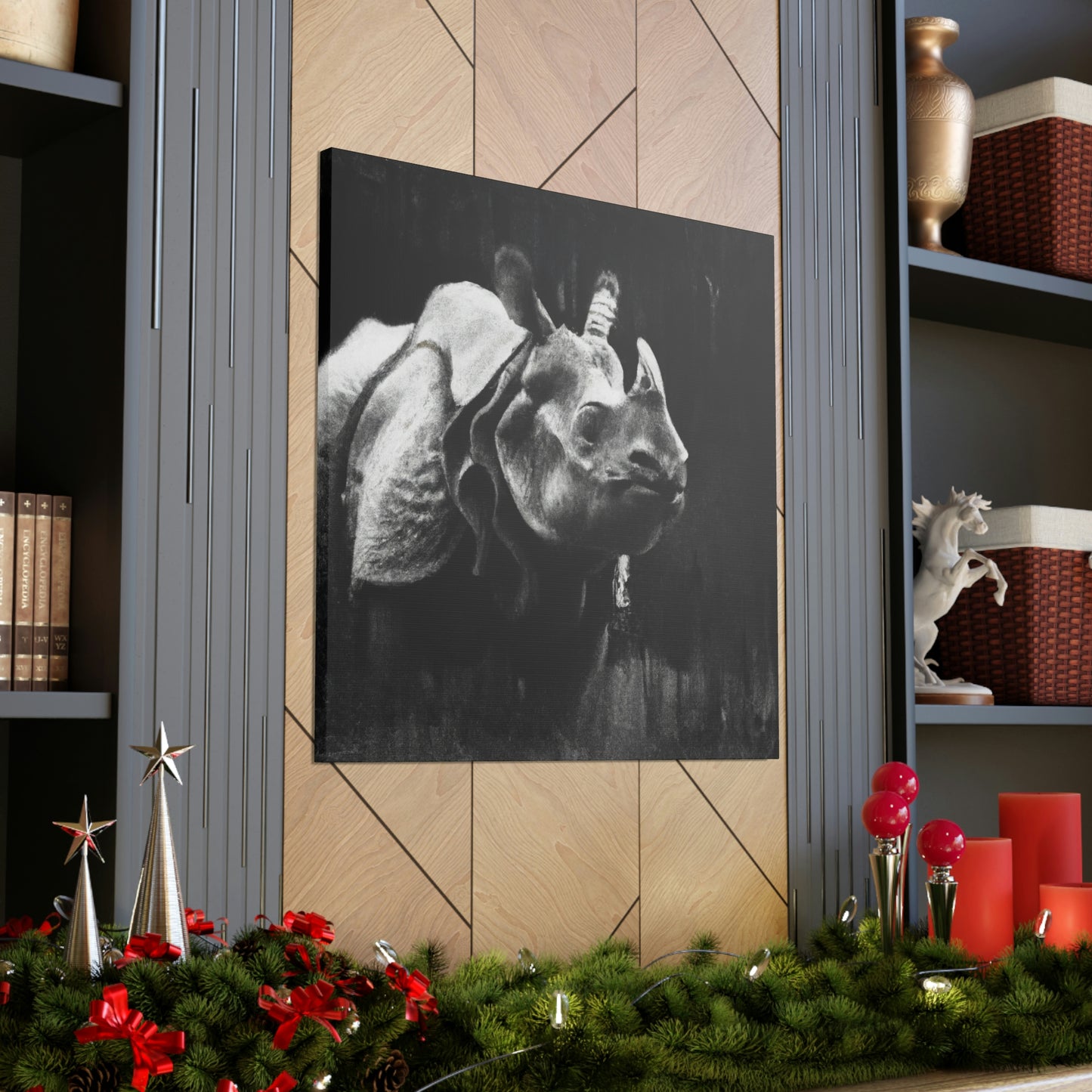 Rhino Majestic Splendor - Canvas