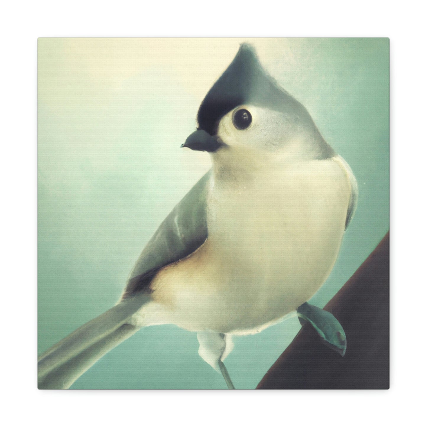 "Titmouse in Art Deco" - Canvas