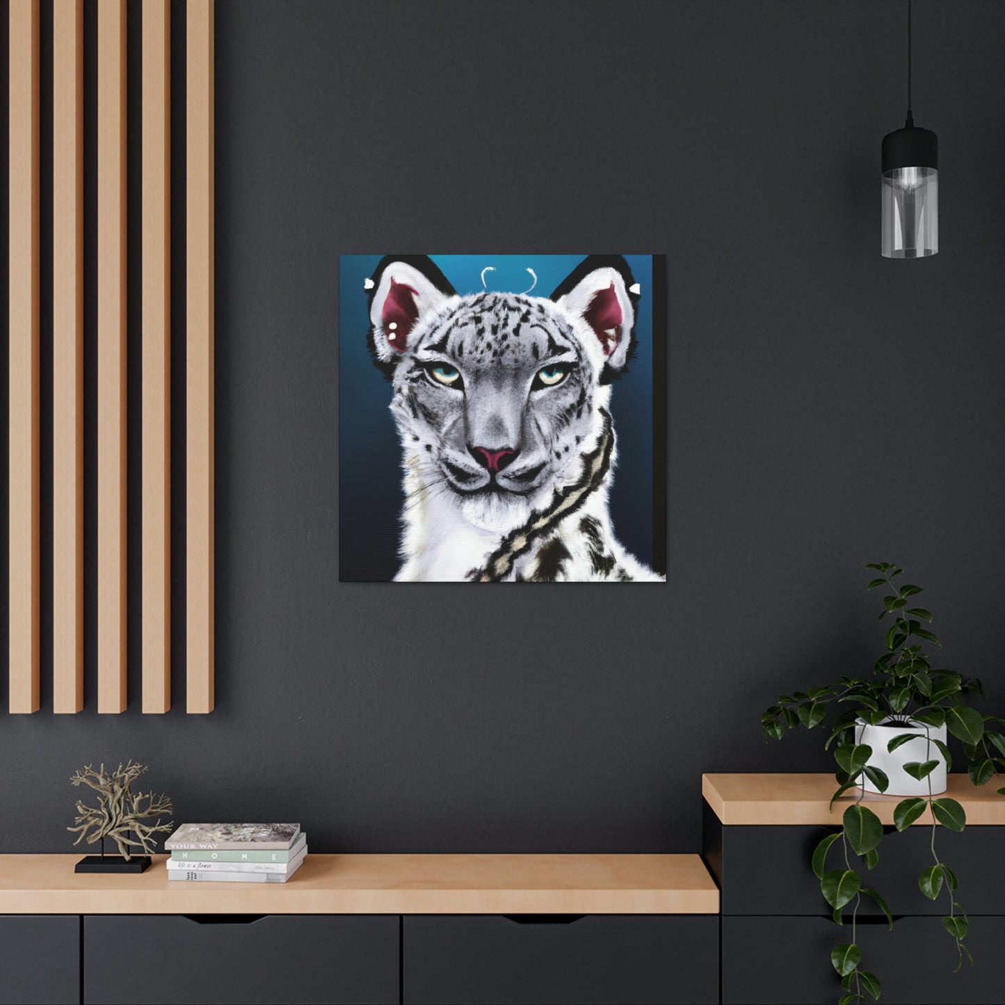 "Frozen Leopard Luxury" - Canvas