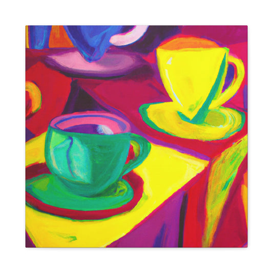 "Teacups in Fauvism" - Canvas