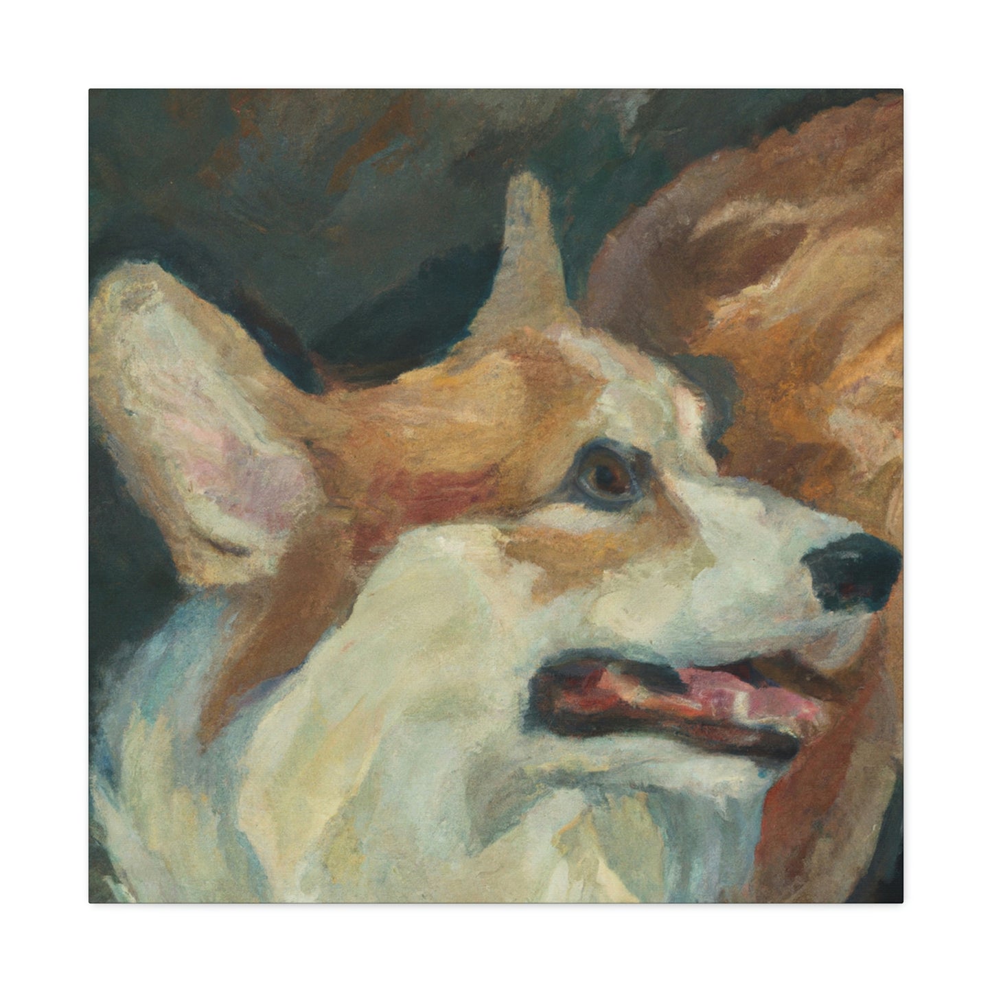 Corgi's Surreal Dream - Canvas