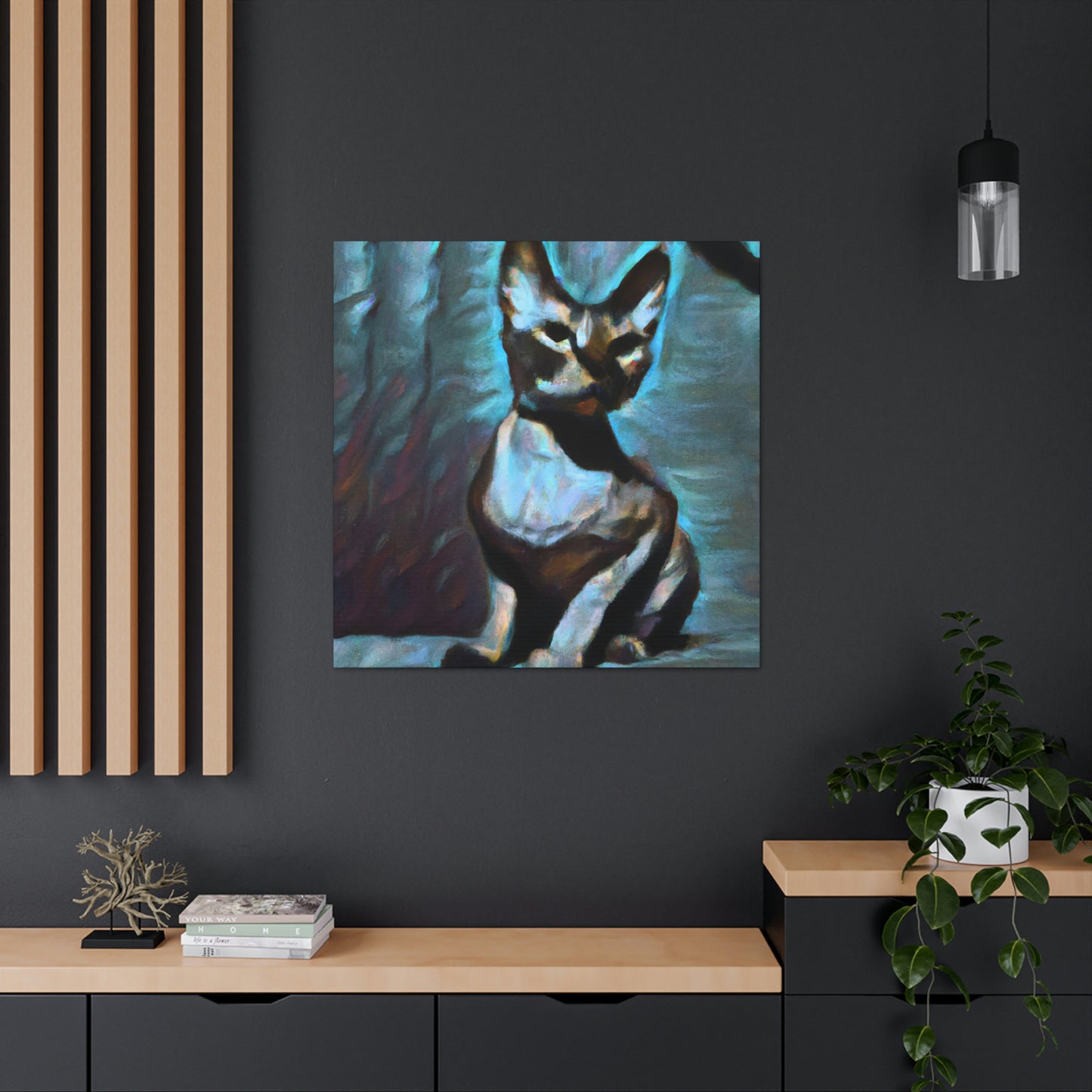 Feline Fauvist Fantasy - Canvas