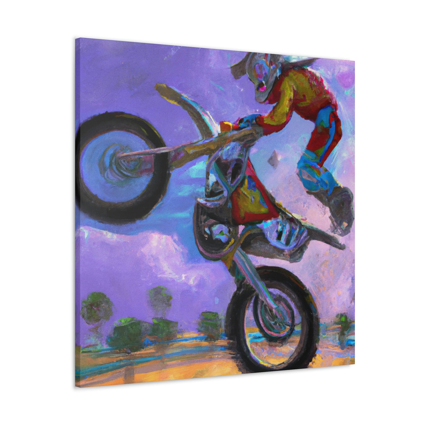 Motocross Mystic Madness - Canvas