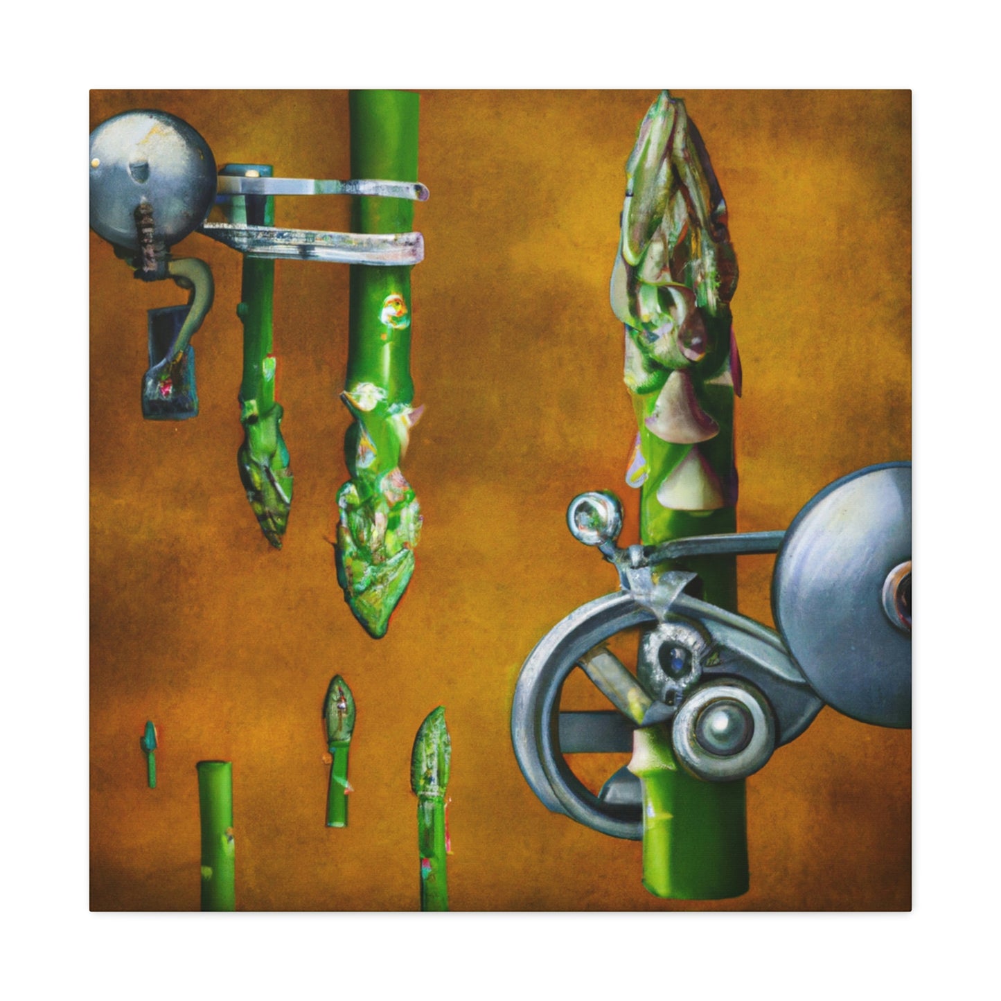 Asparagus in Steampunk - Canvas