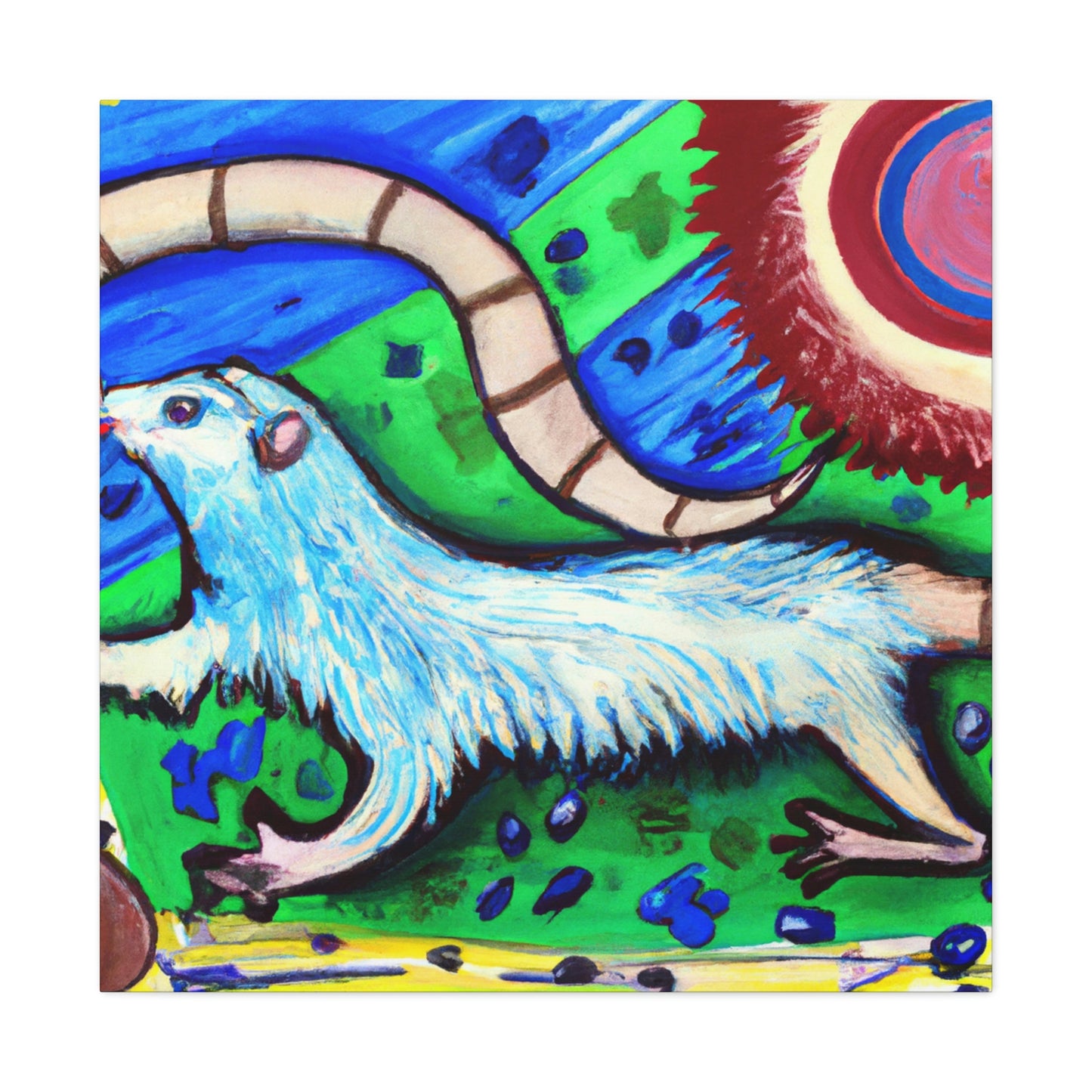 Ferrets in Flight - Canvas