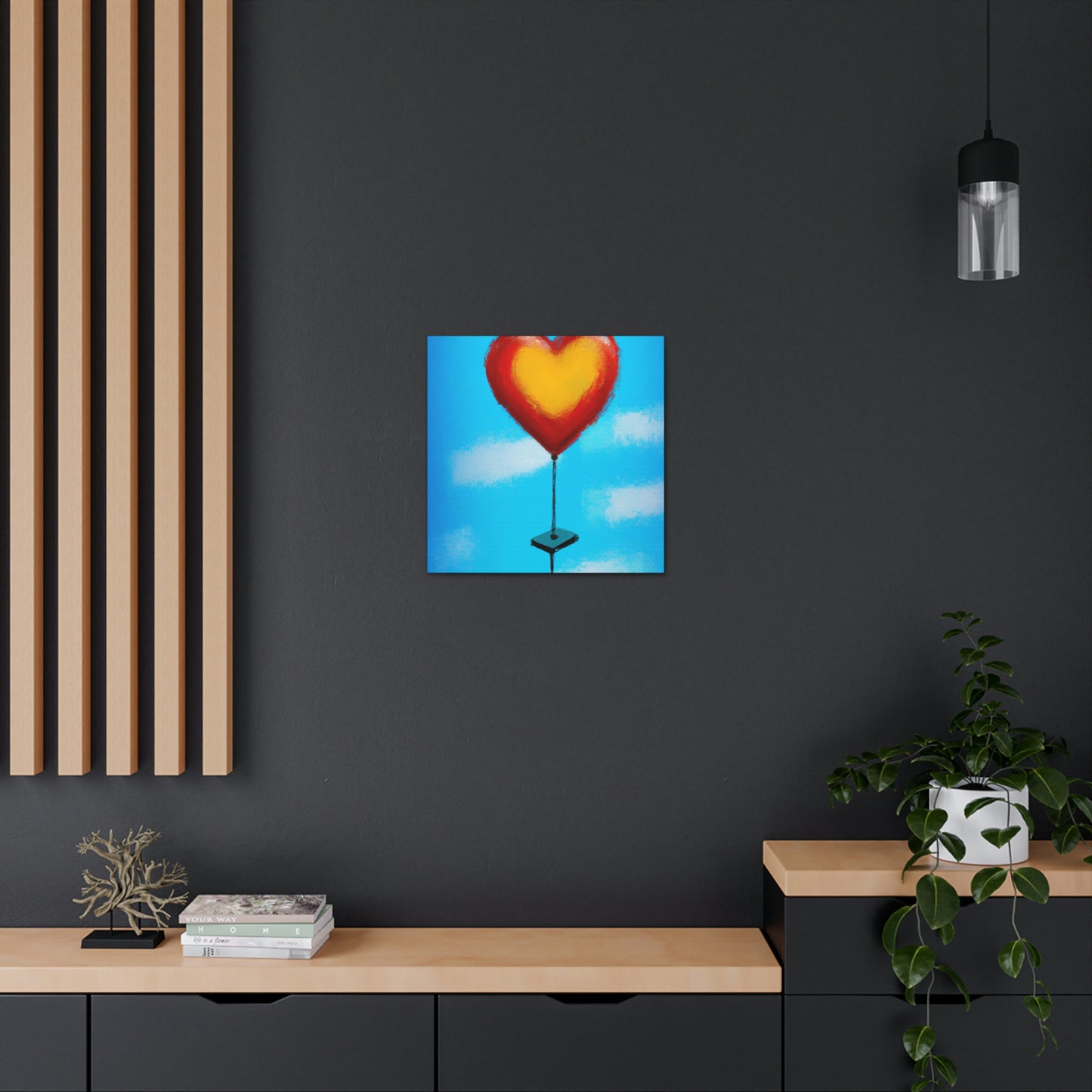 Heart Balloon Joyful Release - Canvas