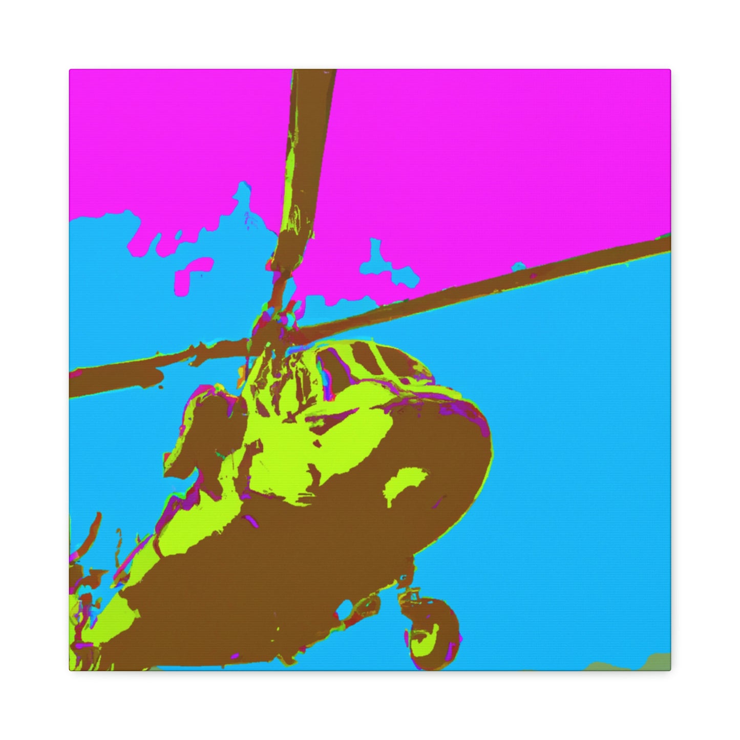 Helicopter Pop Artful - Canvas