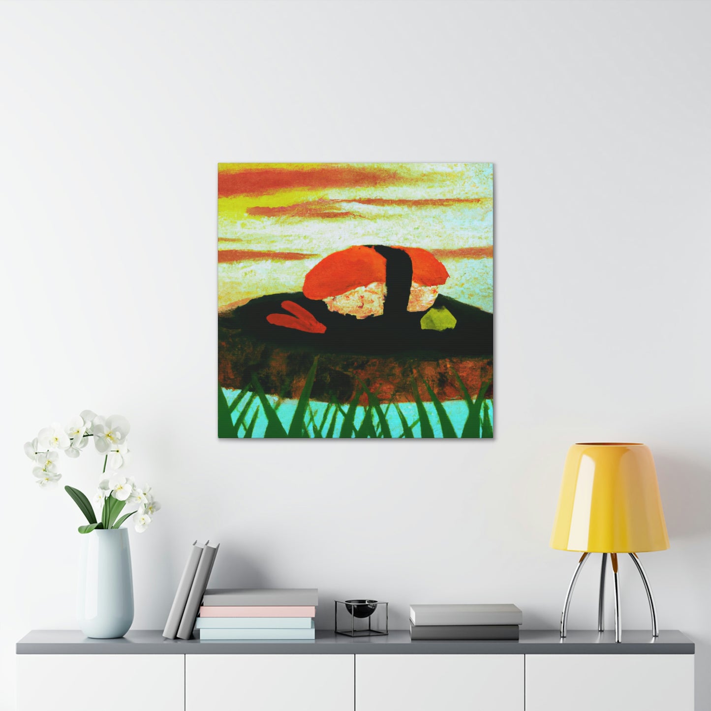 Sushi Seas of Satin - Canvas