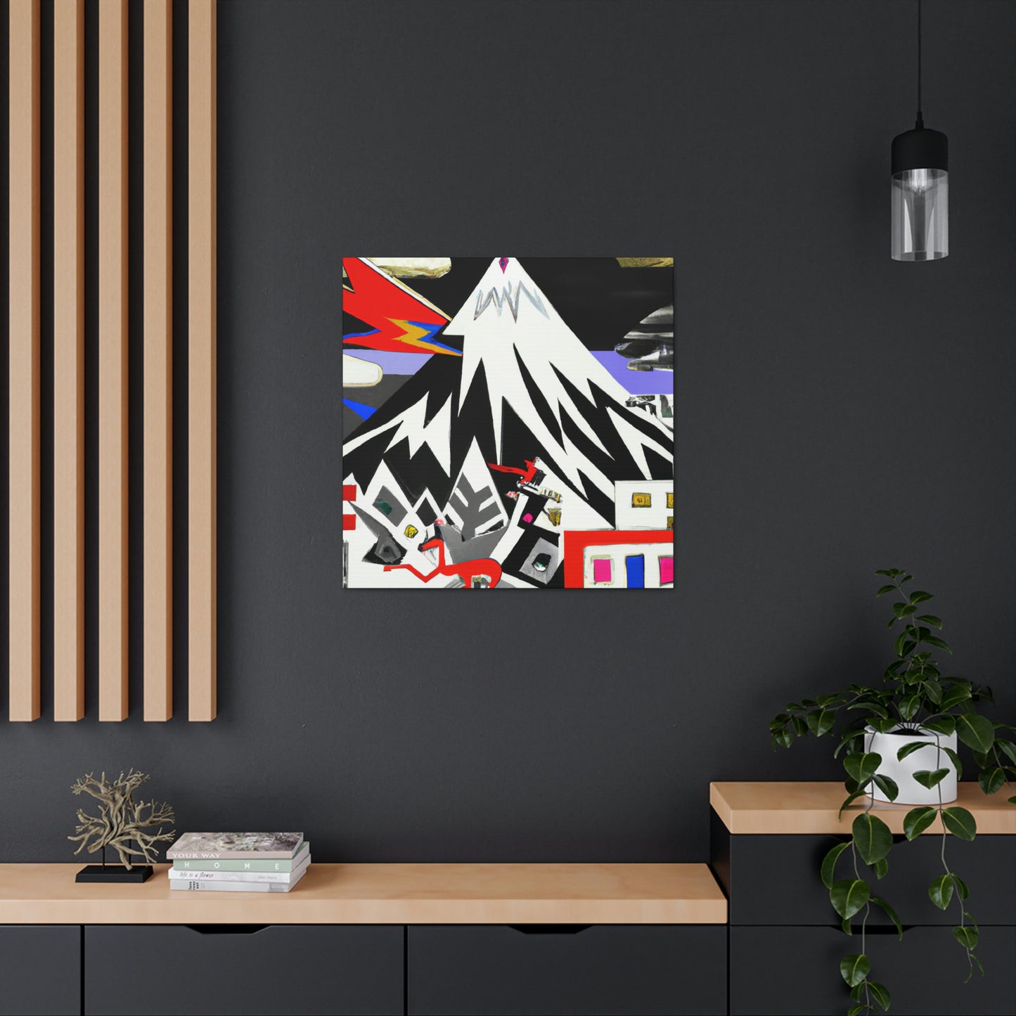 Snowy Mountain Utopia - Canvas