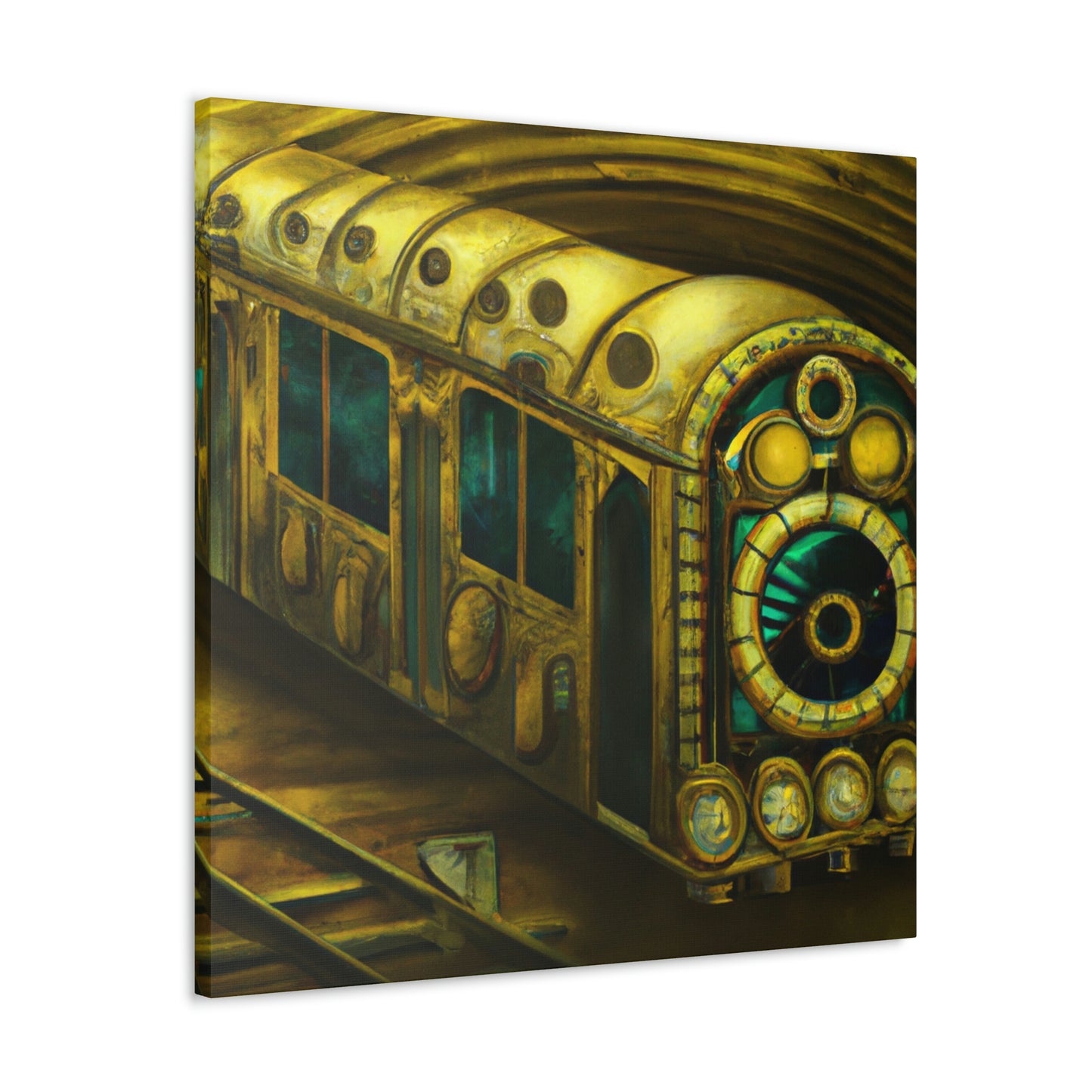 Subway Train Steampunk - Canvas