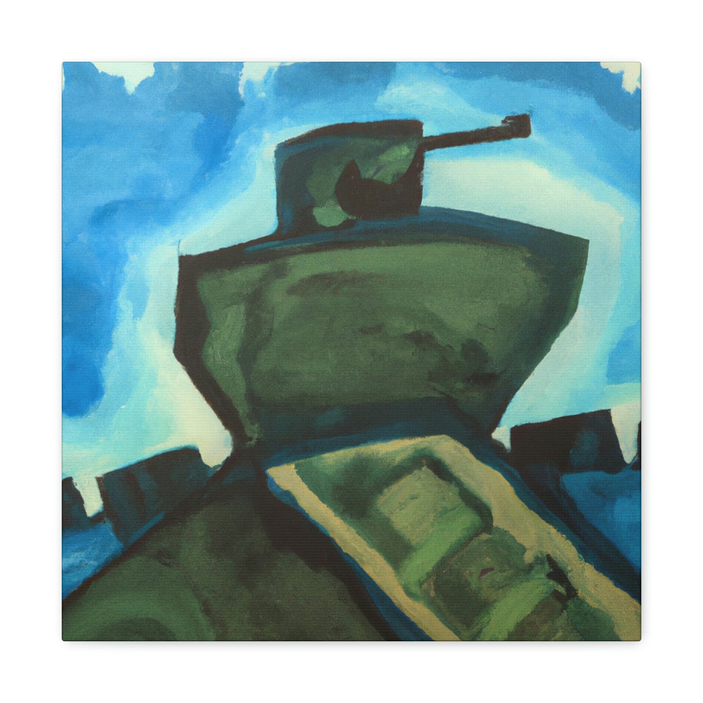 "Tank Turret Abstractions" - Canvas