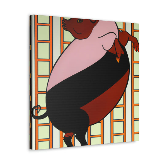 Piggy's Plump Palette - Canvas