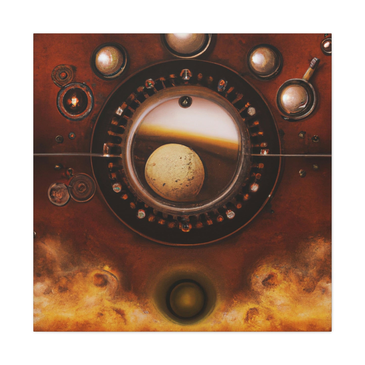 Mars of Clockwork Clock - Canvas