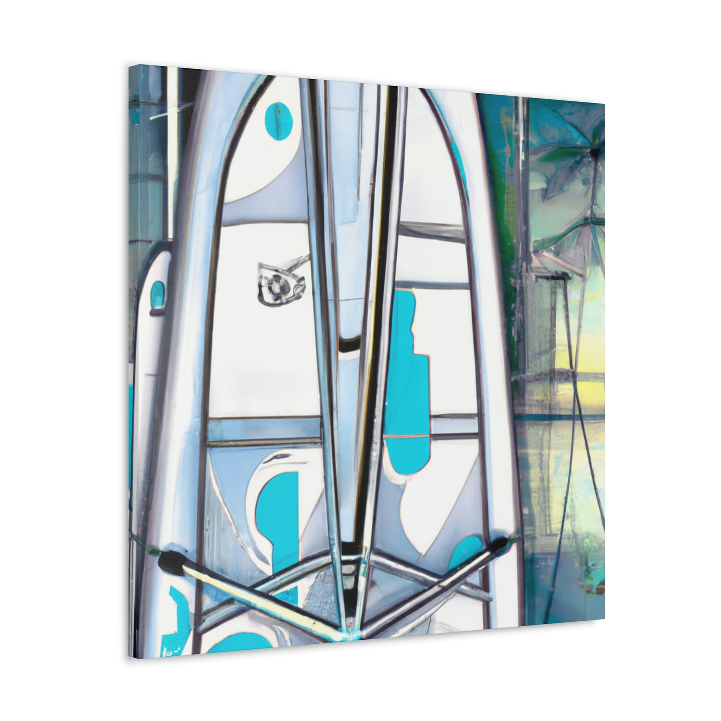 "Surfers on Paddleboard" - Canvas