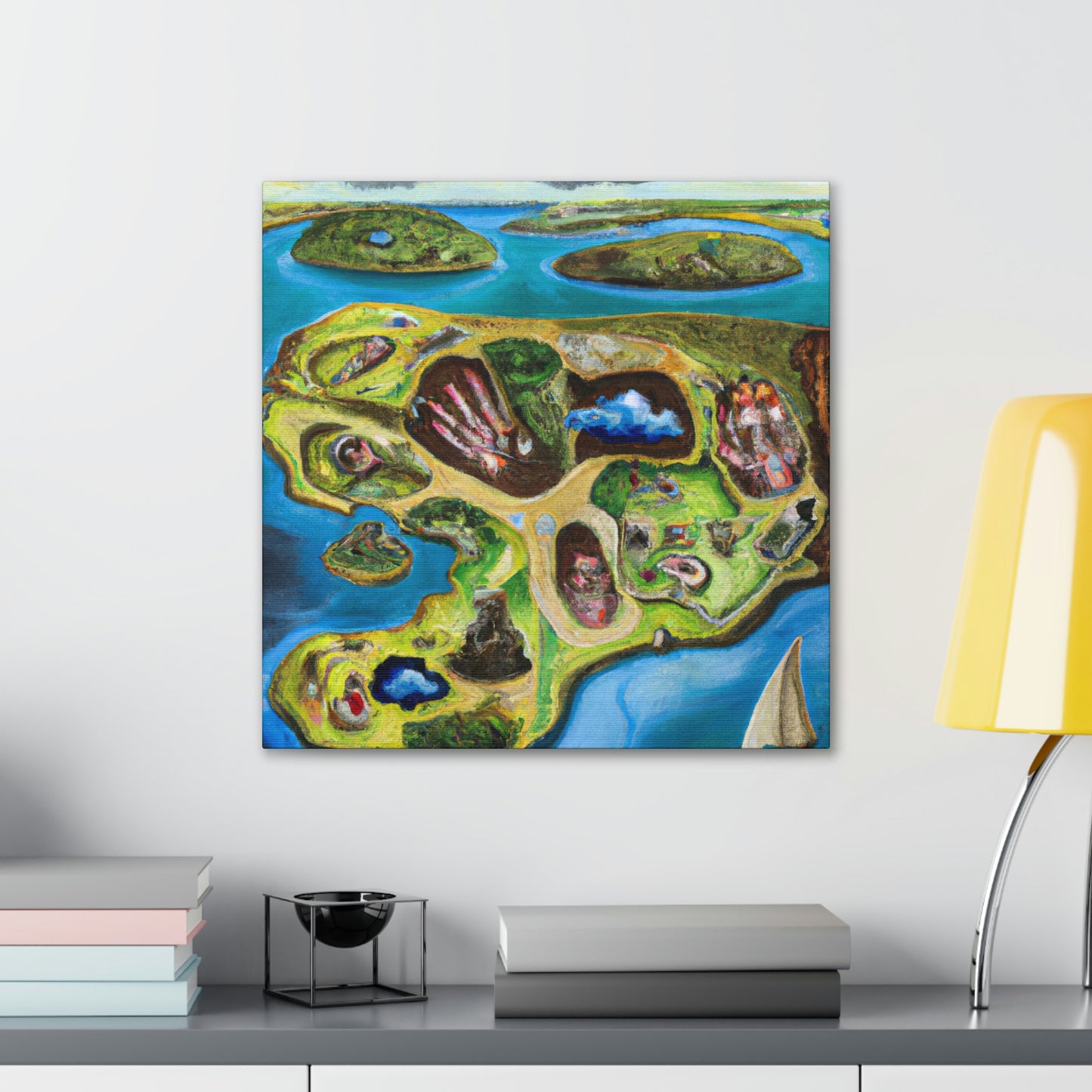 "Archipelago in Surrealism" - Canvas